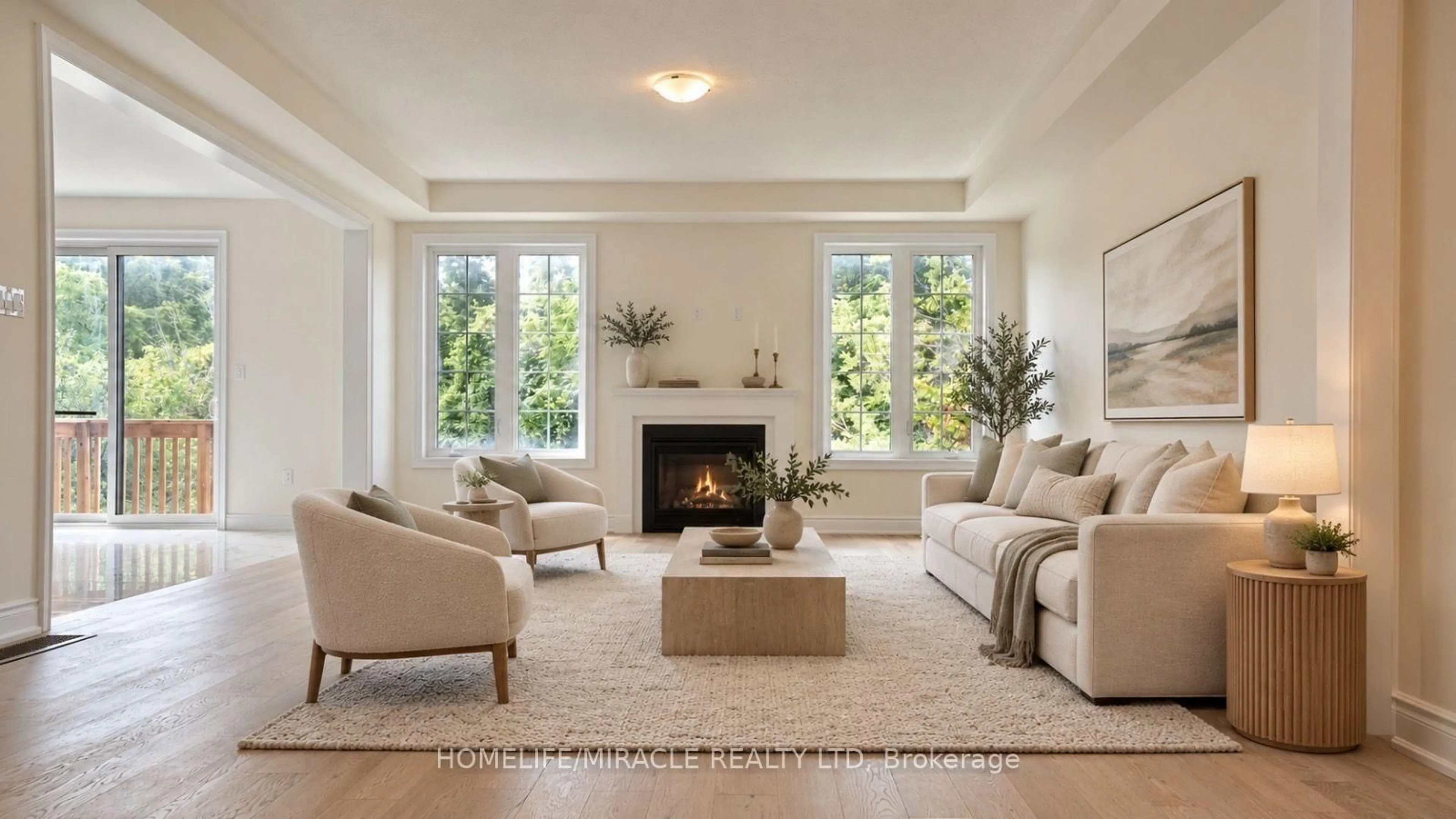 Living room with furniture, unknown for 142 Antibes Dr, Brampton Ontario L6X 5S9