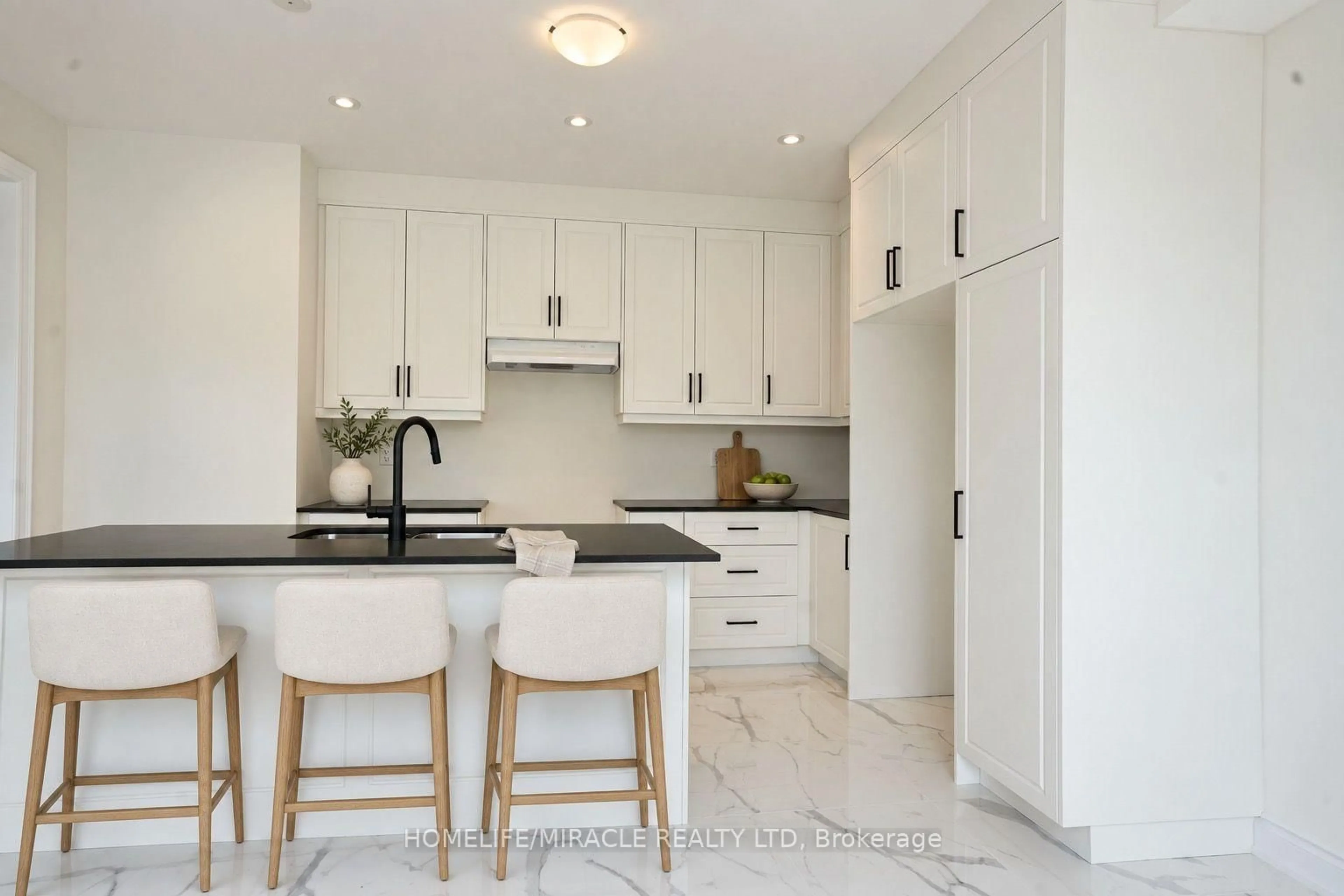 Contemporary kitchen, ceramic/tile floor for 142 Antibes Dr, Brampton Ontario L6X 5S9