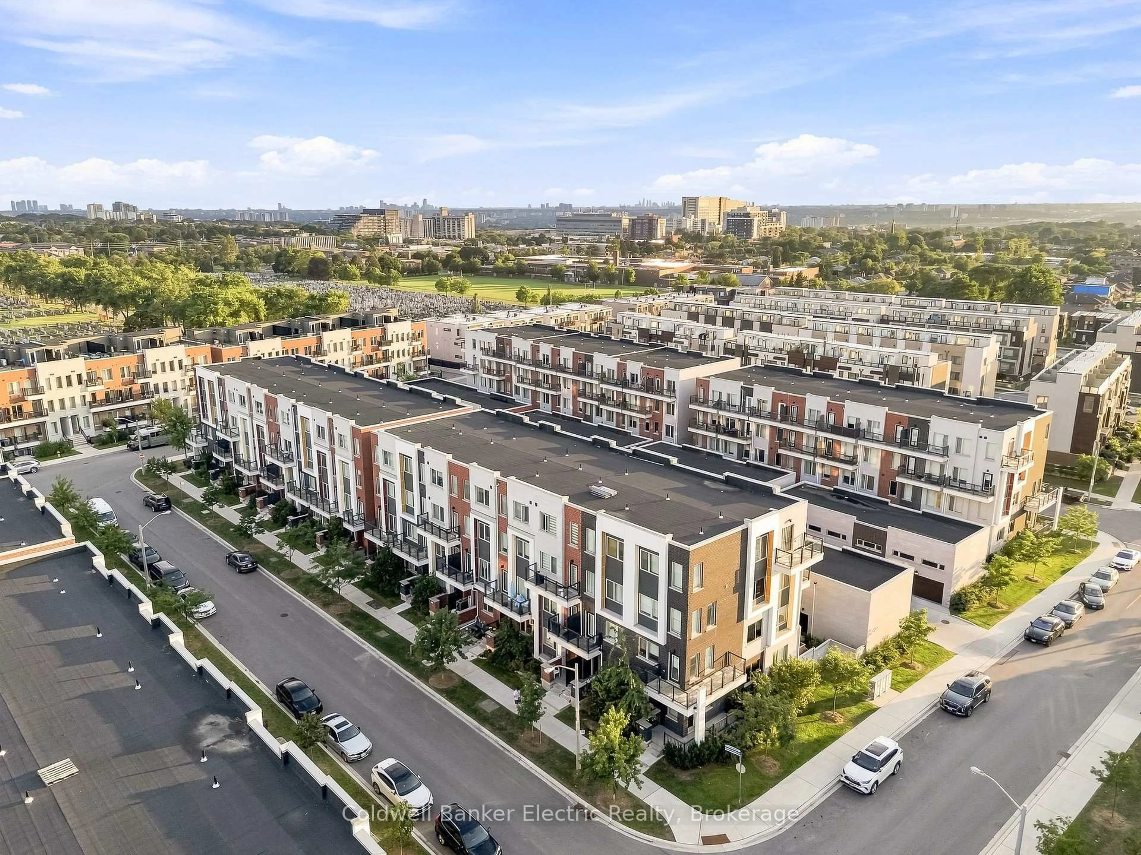 A pic from outside/outdoor area/front of a property/back of a property/a pic from drone, city buildings view from balcony for 42 William Duncan Rd, Toronto Ontario M3K 0C5