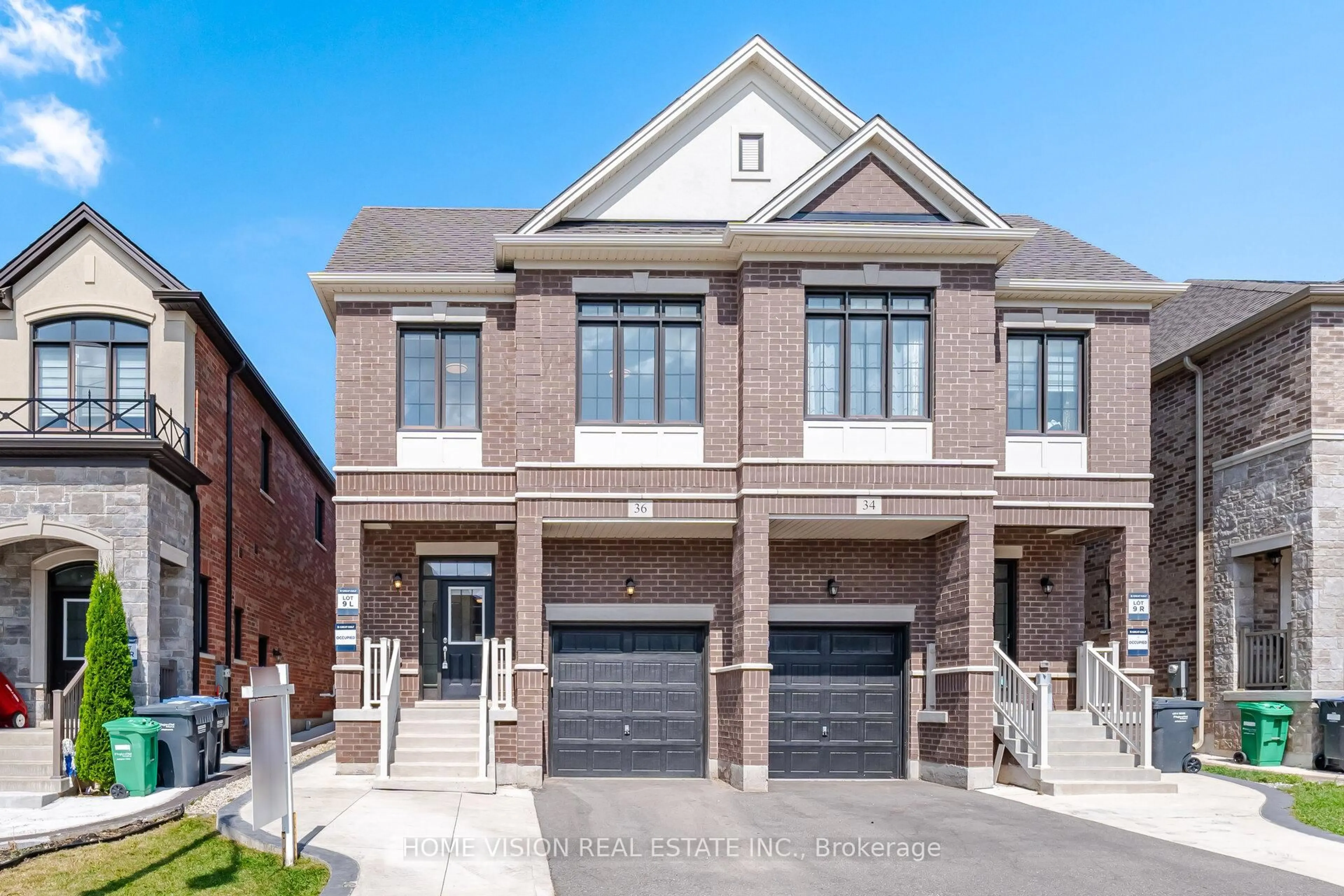 Home with brick exterior material, street for 36 Quinton Rdge, Brampton Ontario L6Y 6J4