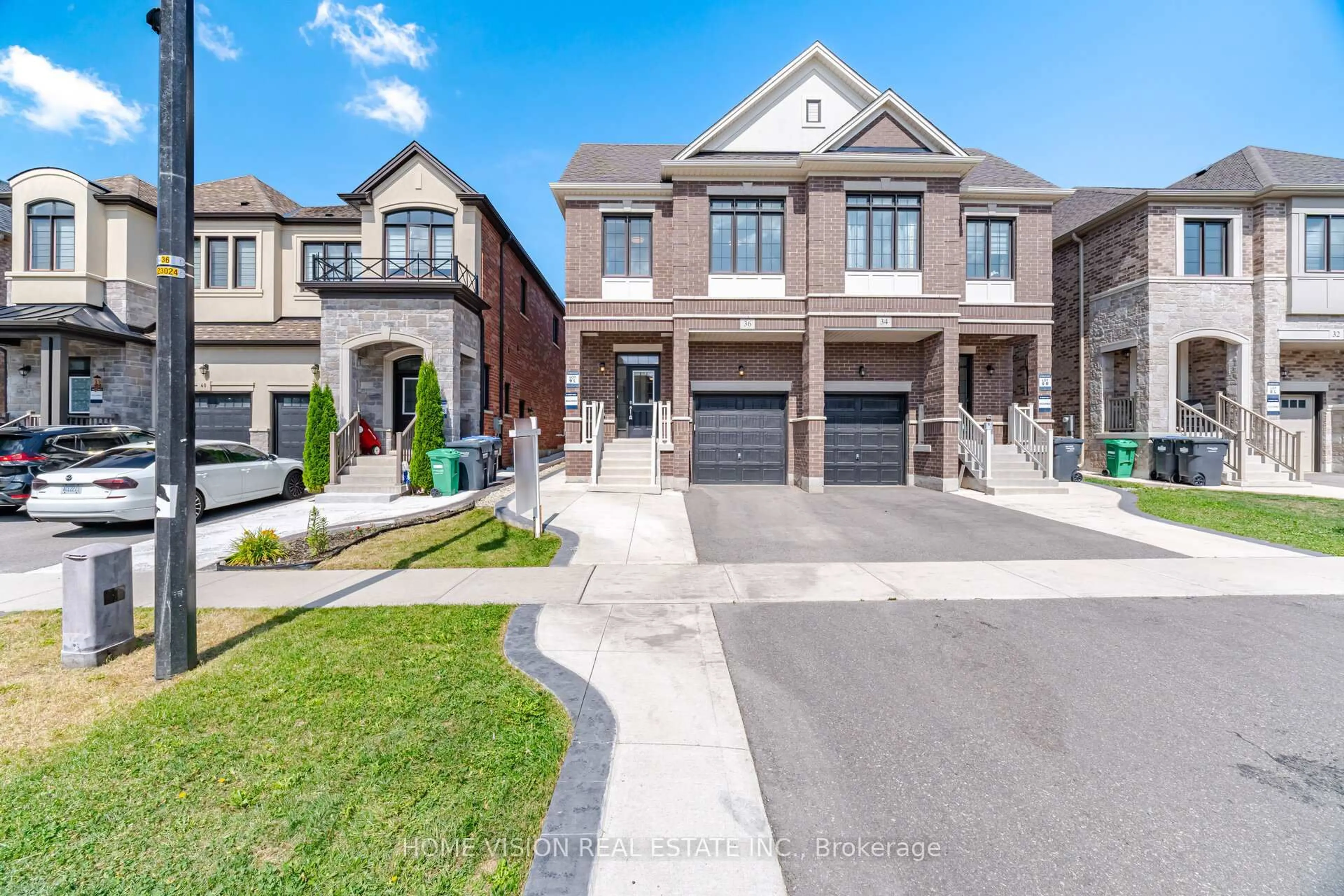 Home with brick exterior material, street for 36 Quinton Rdge, Brampton Ontario L6Y 6J4