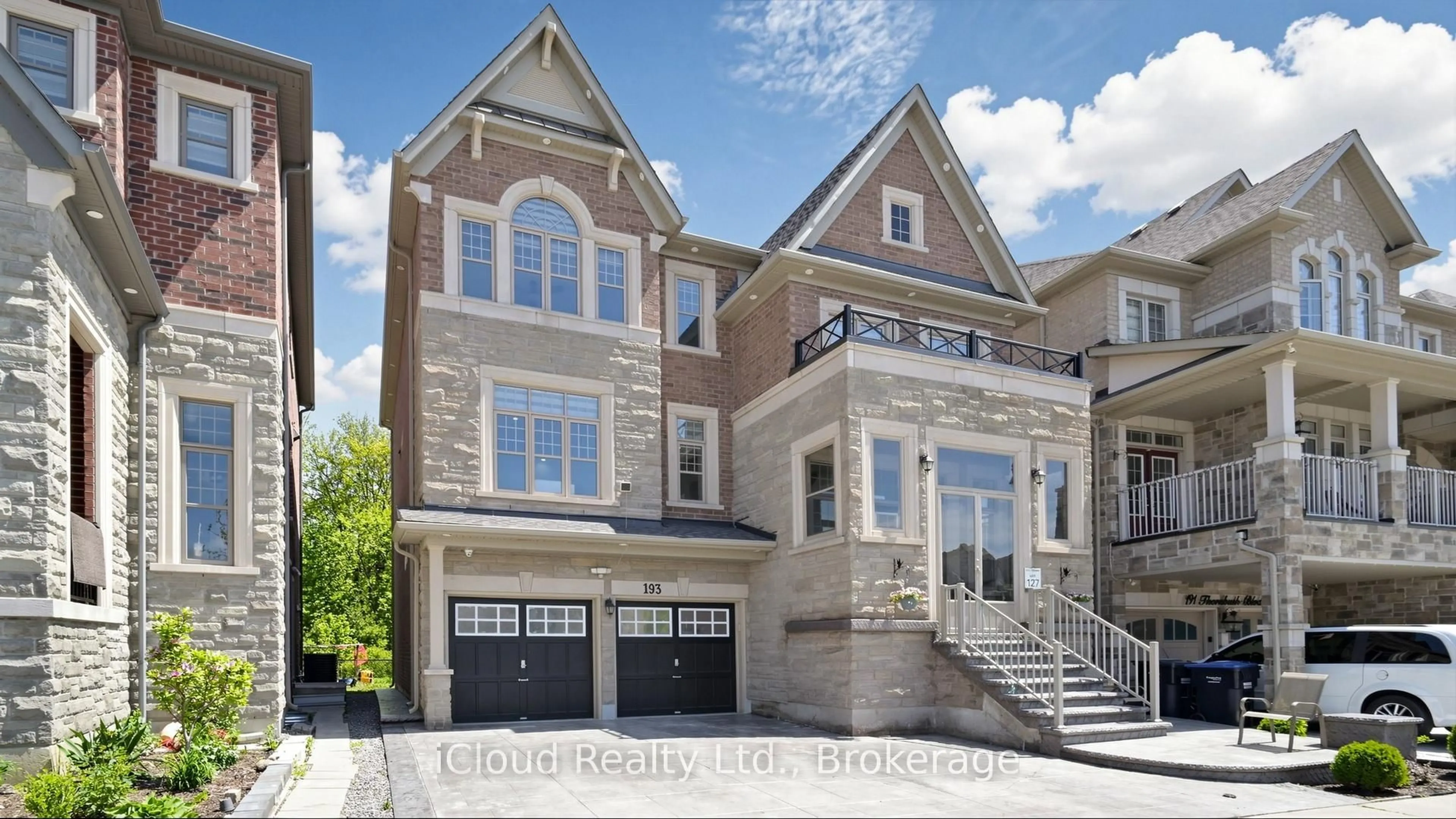 Home with brick exterior material, street for 193 THORNBUSH Blvd, Brampton Ontario L7A 4R7