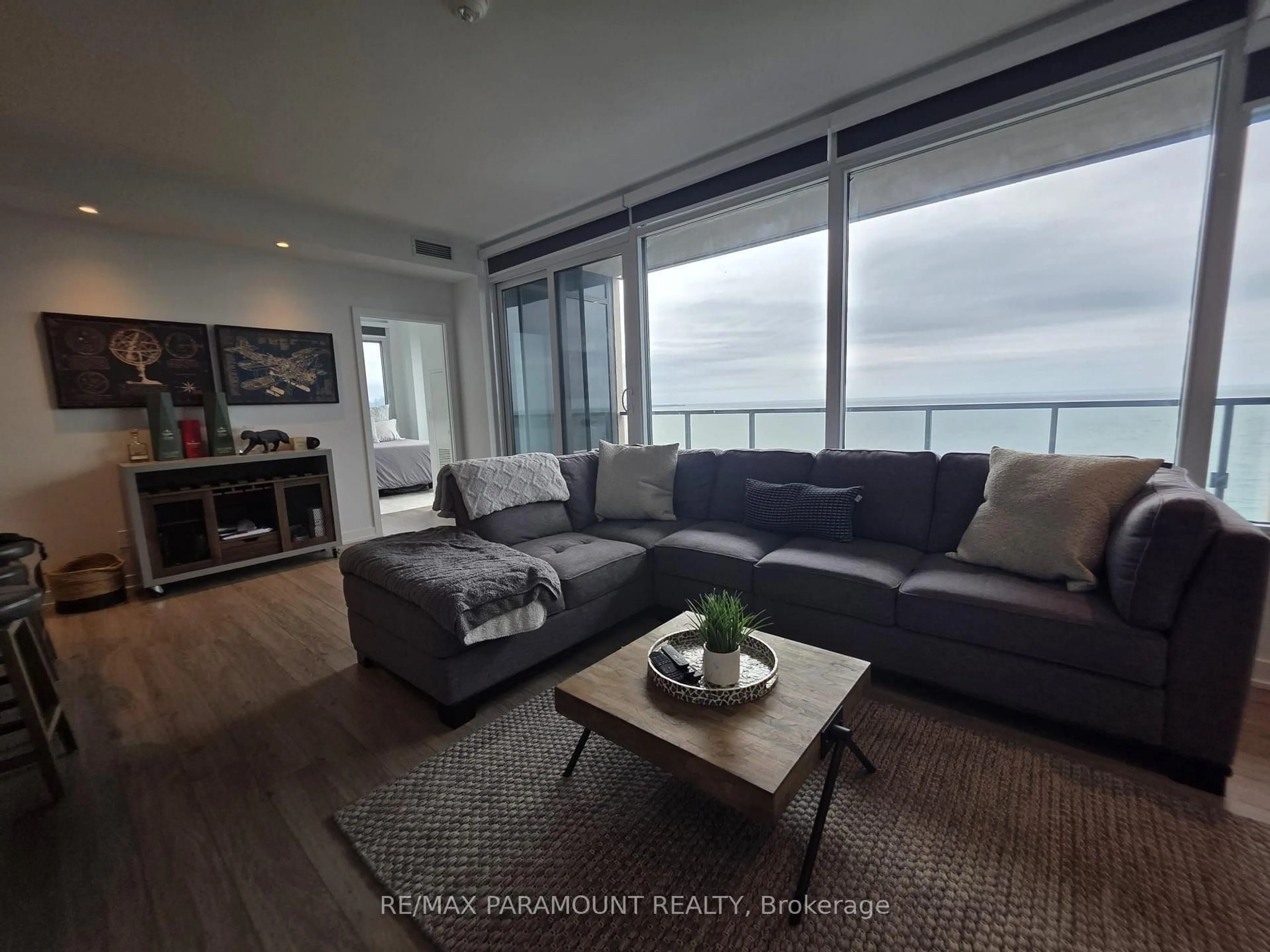 Living room with furniture, unknown for 1926 Lake Shore Blvd #1807, Toronto Ontario M6S 1A1