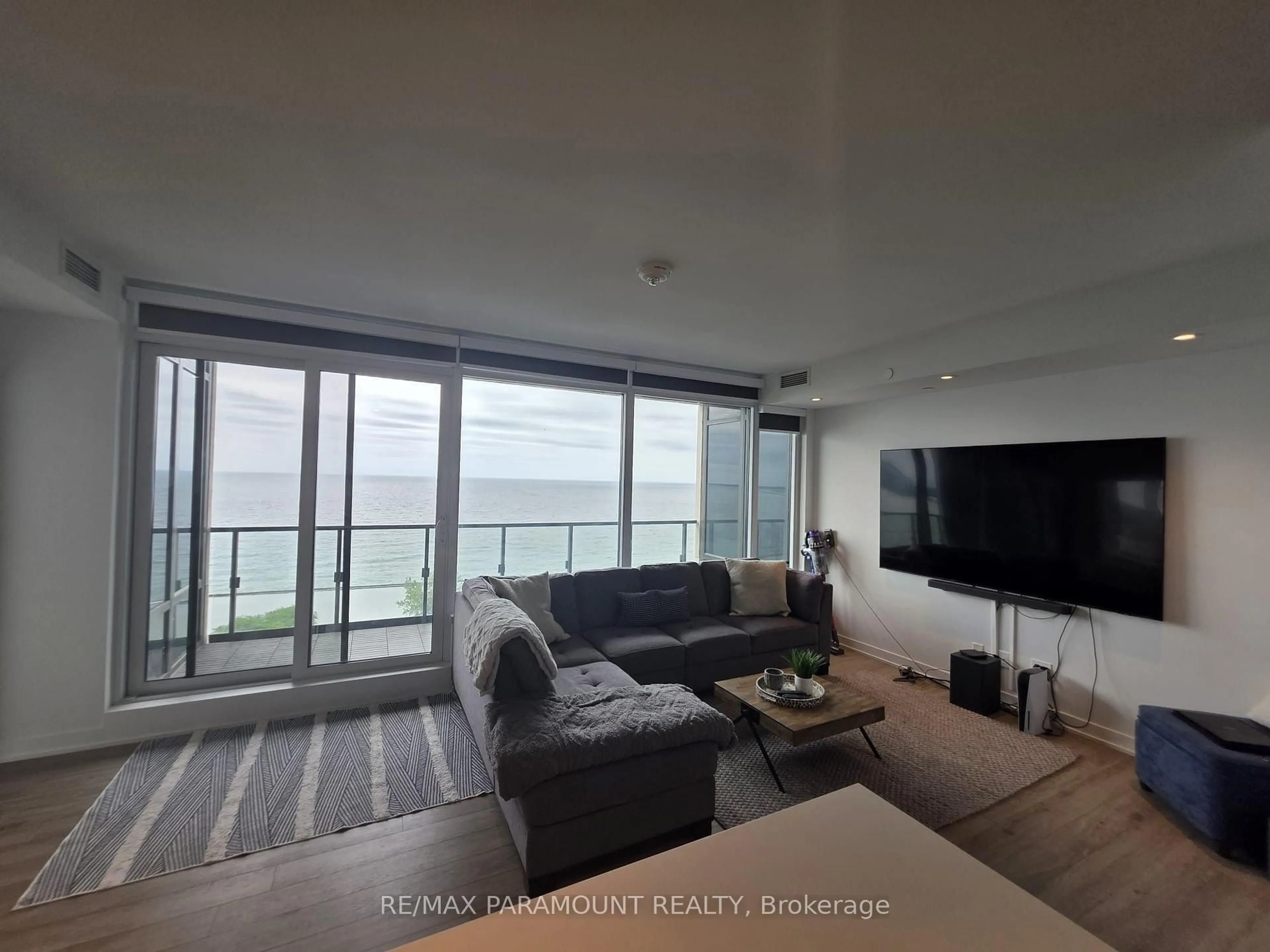 Living room with furniture, unknown for 1926 Lake Shore Blvd #1807, Toronto Ontario M6S 1A1