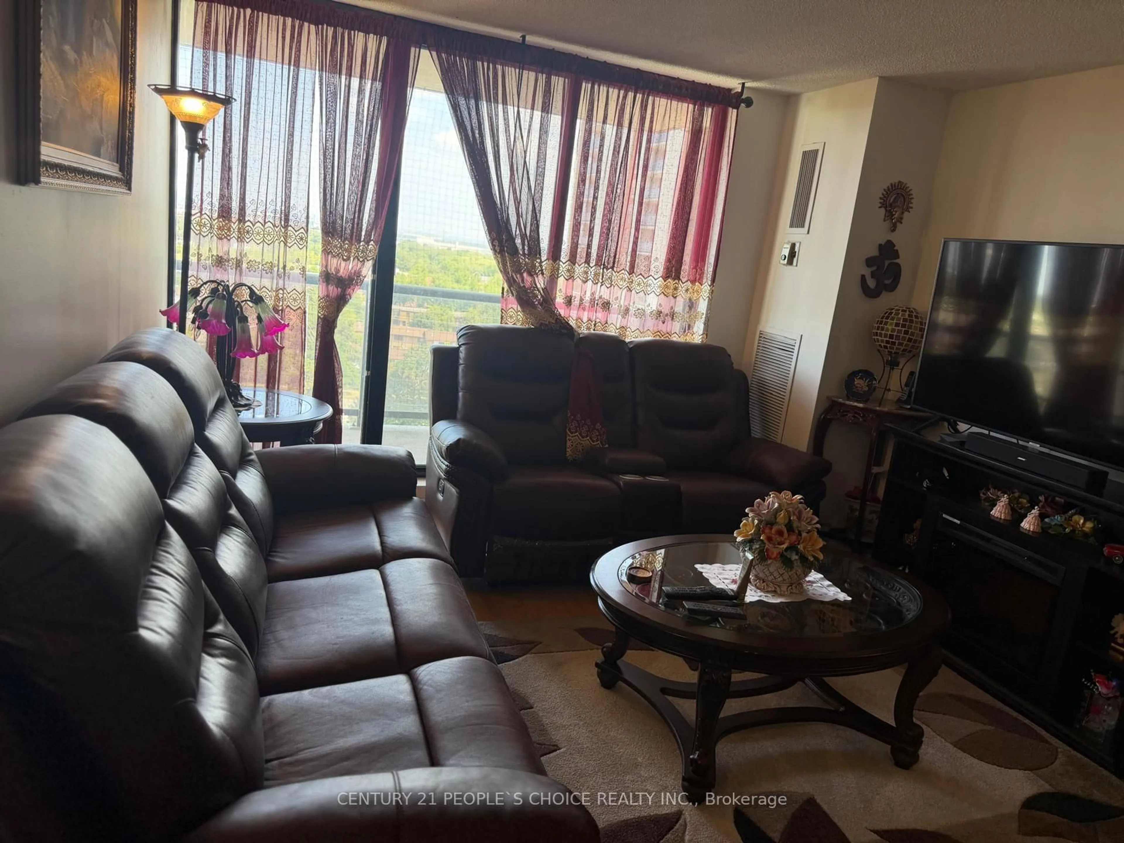 Living room with furniture, unknown for 17 Knightsbridge Rd #1205, Brampton Ontario L6T 3X9