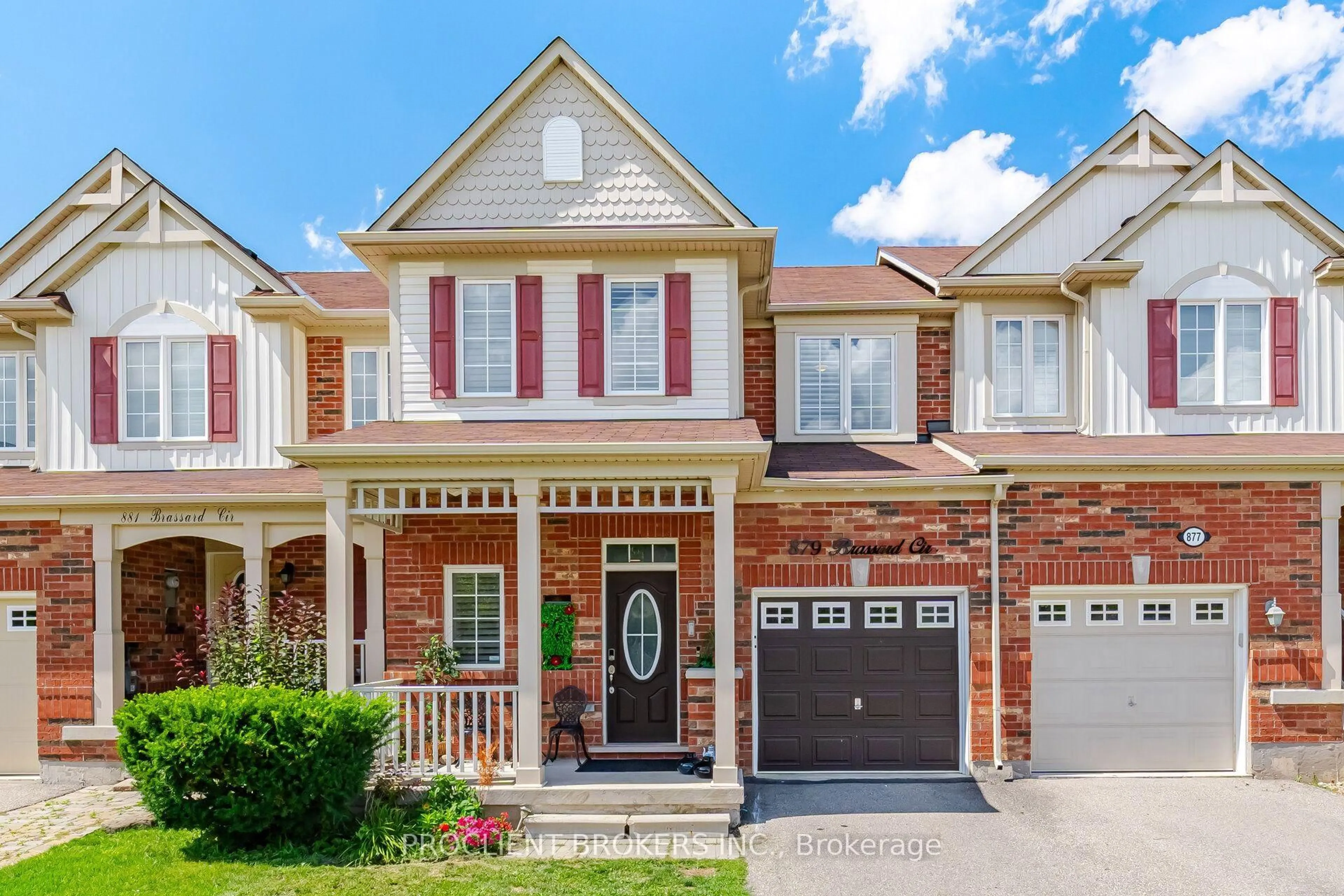 Home with brick exterior material, street for 879 Brassard Circ, Milton Ontario L9T 8E2