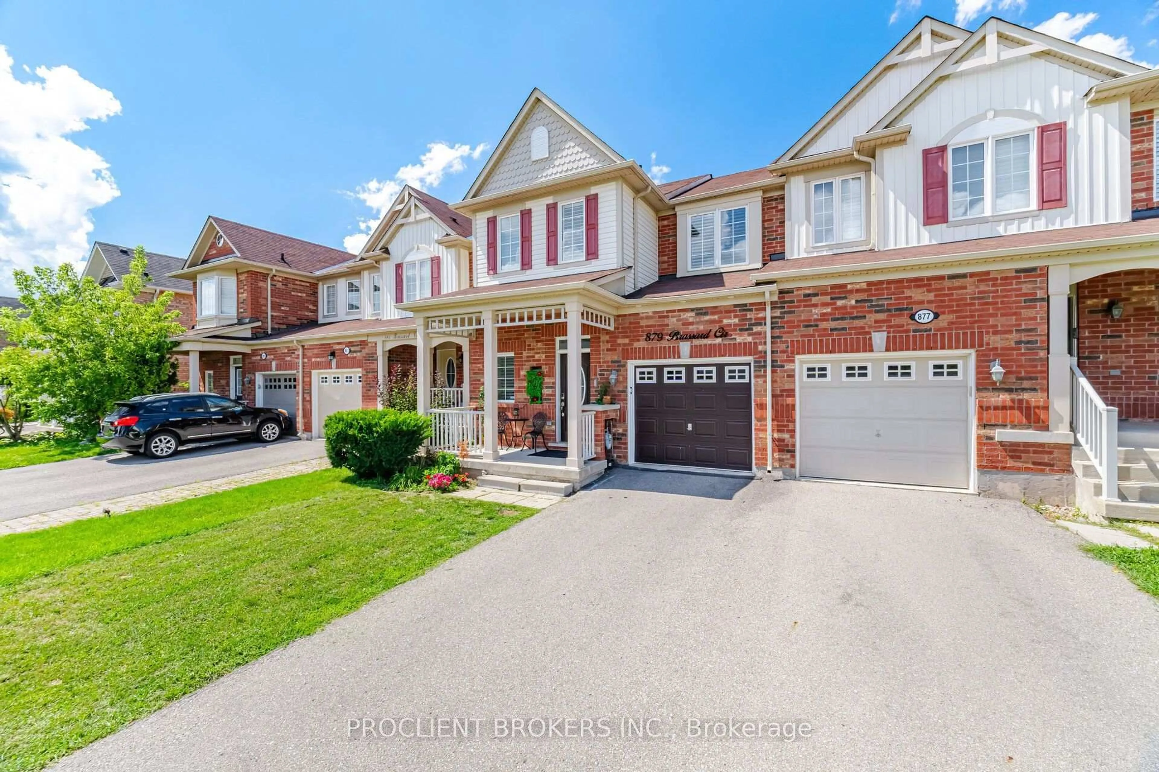Home with brick exterior material, street for 879 Brassard Circ, Milton Ontario L9T 8E2