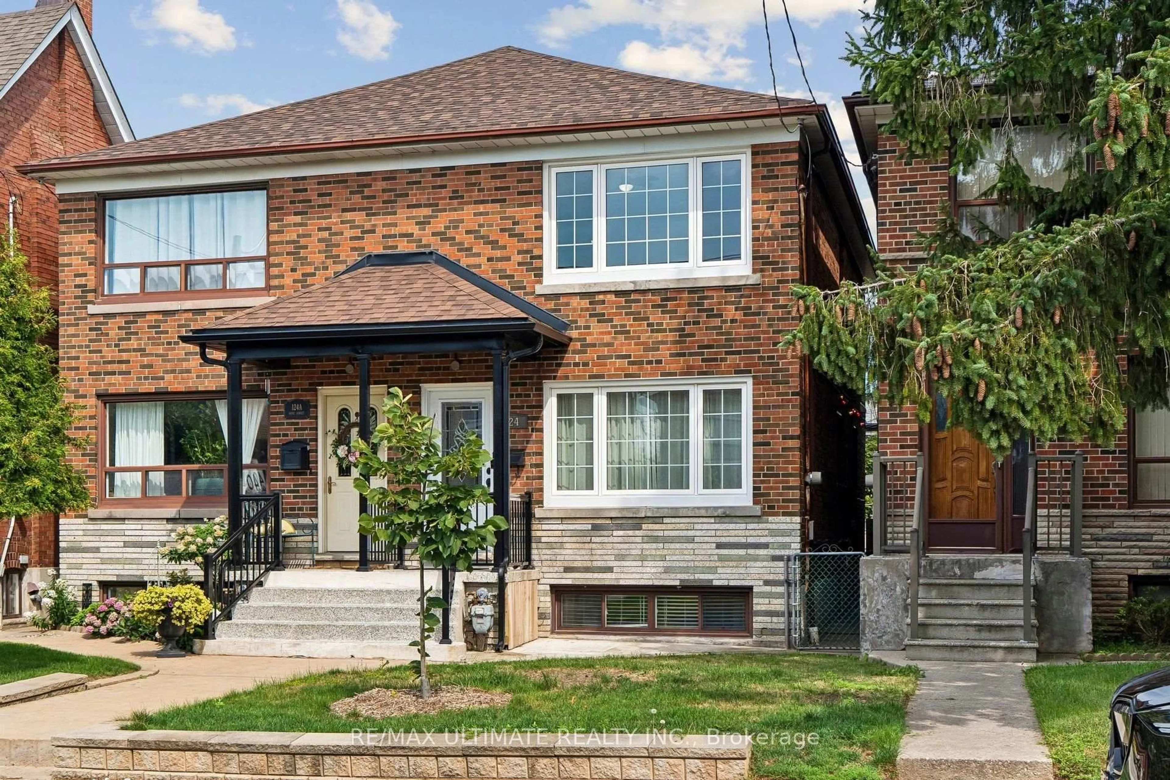 Home with brick exterior material, street for 124 Hope St, Toronto Ontario M6E 1K1