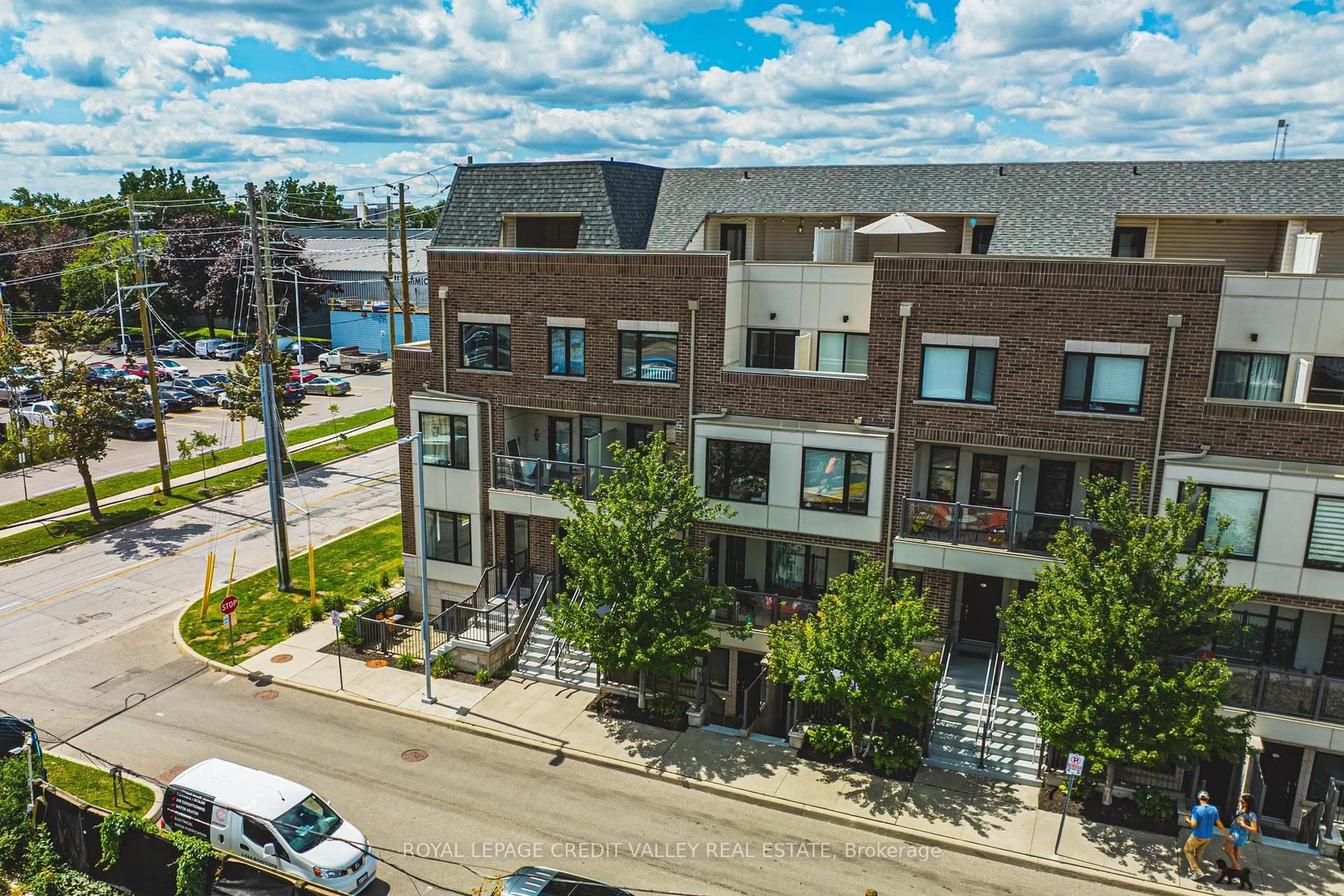 A pic from outside/outdoor area/front of a property/back of a property/a pic from drone, water/lake/river/ocean view for 10 Drummond St #505, Toronto Ontario M8V 1Y8