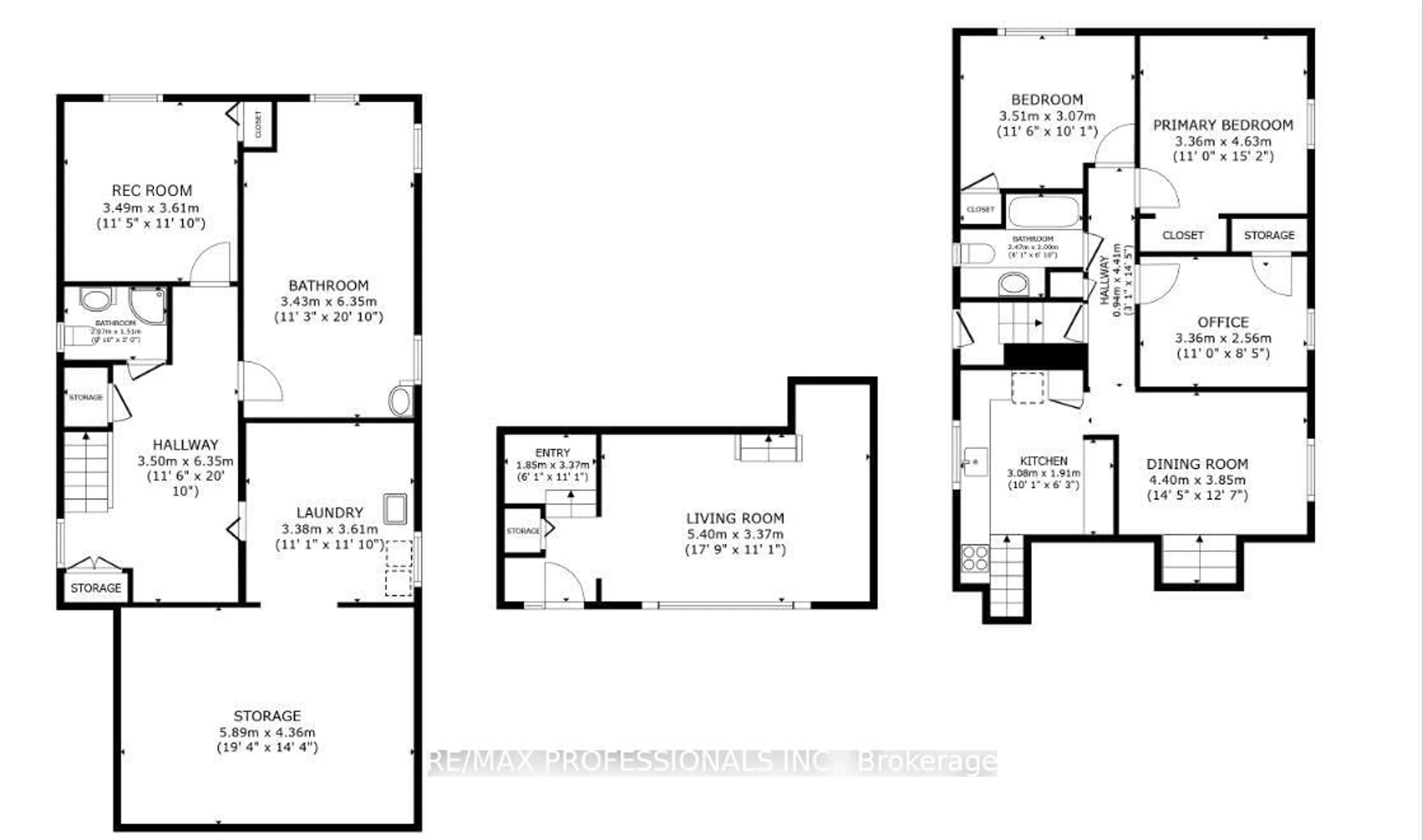 Floor plan for 14 Dashwood Cres, Toronto Ontario M9V 2N8