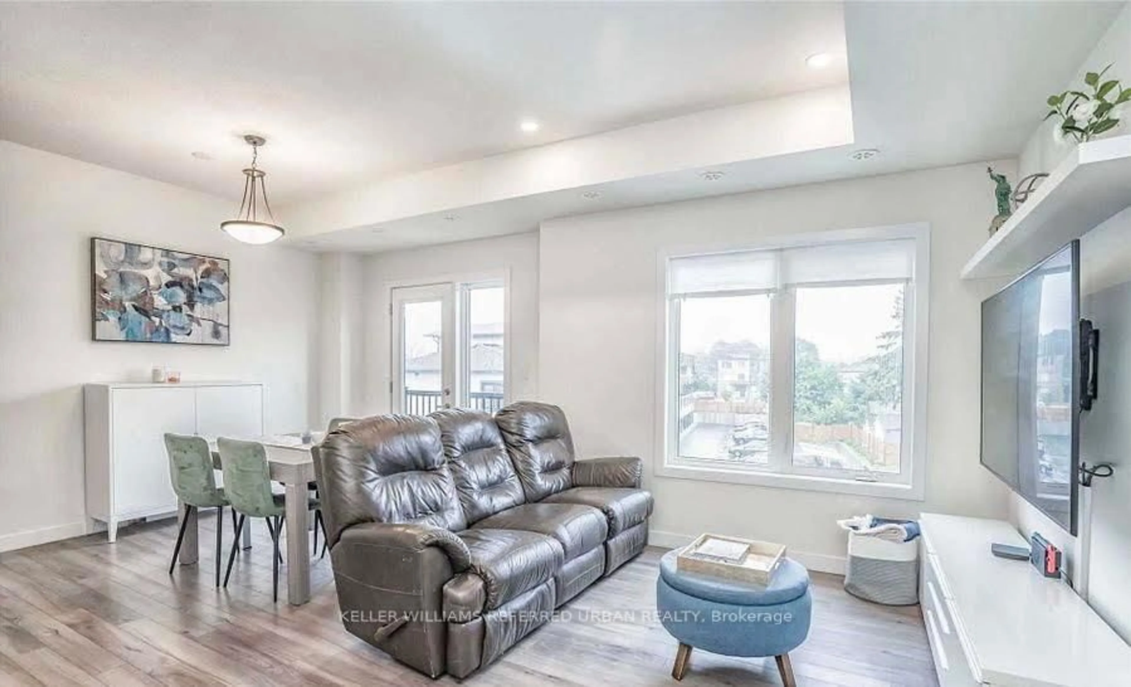 Living room with furniture, unknown for 630 Rogers Rd #25, Toronto Ontario M6M 1C1
