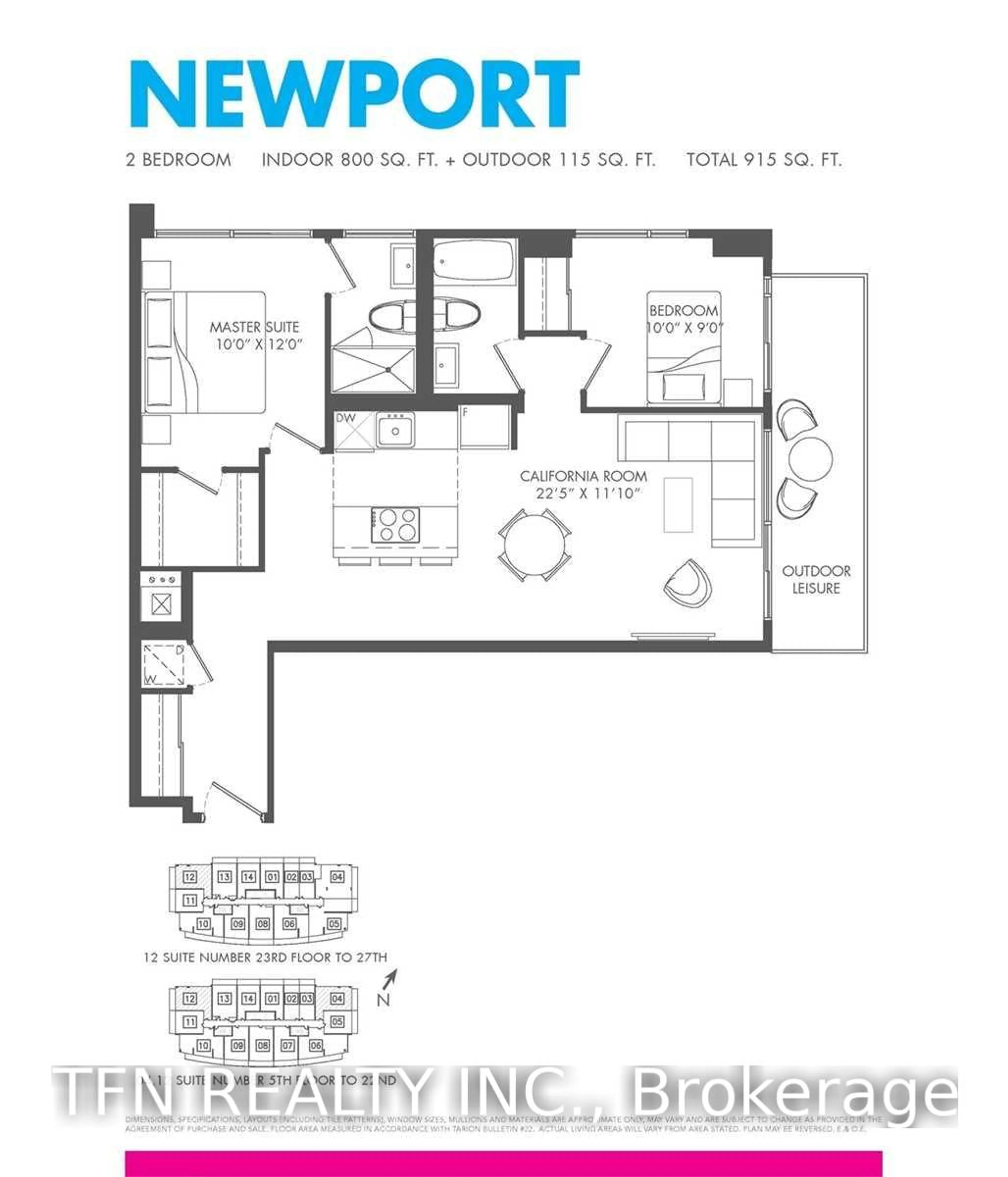 Floor plan for 165 Legion Rd #532, Toronto Ontario M8Y 0B3