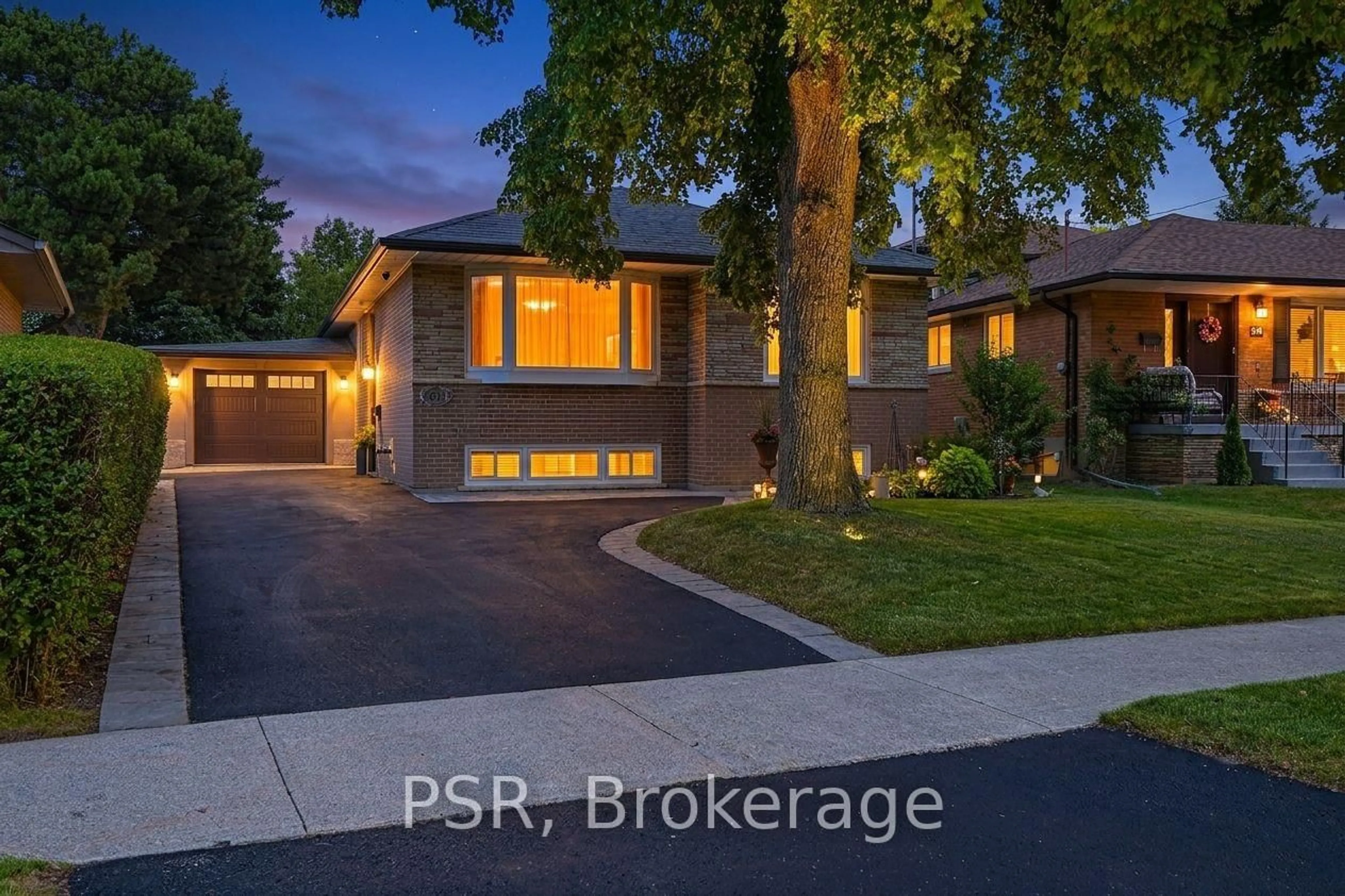 Home with brick exterior material, street for 61 Robinglade Dr, Toronto Ontario M9B 2R2