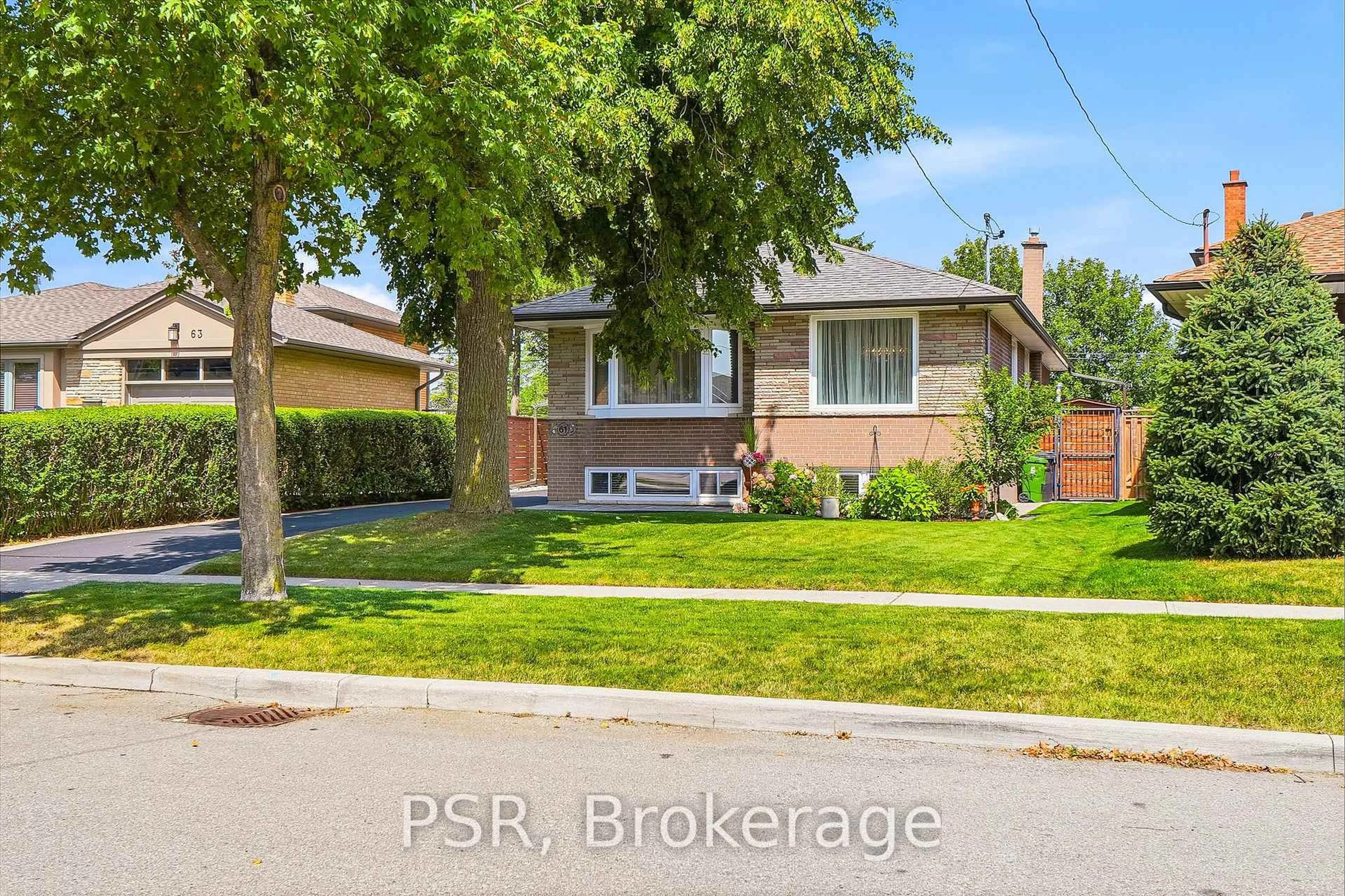 Home with brick exterior material, street for 61 Robinglade Dr, Toronto Ontario M9B 2R2