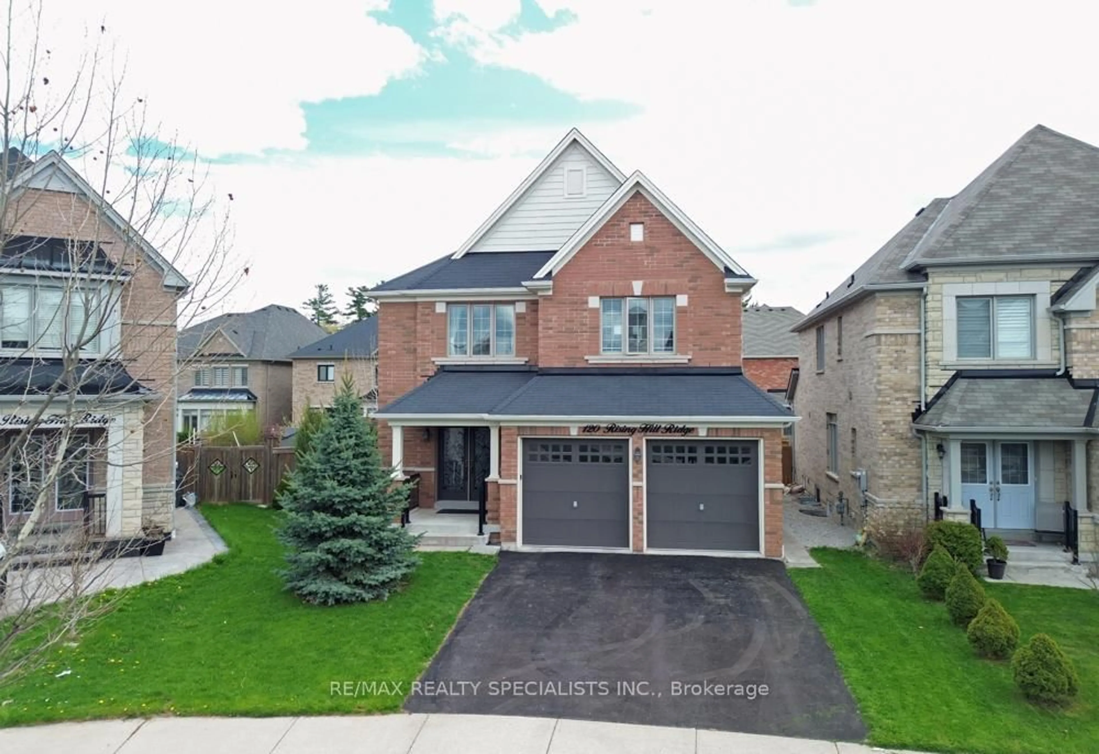 Home with brick exterior material, street for 120 Rising Hill Rdge, Brampton Ontario L6Y 6B2