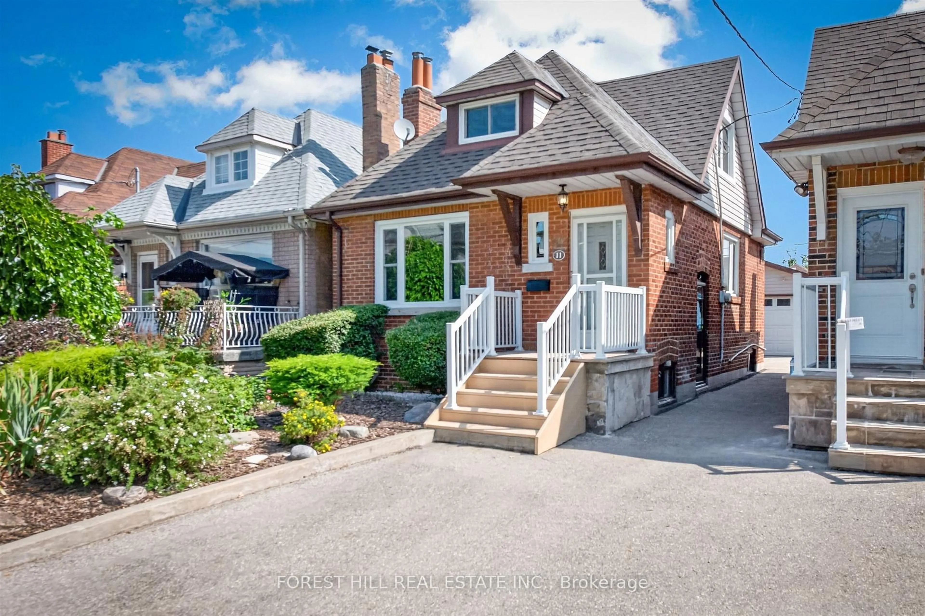 Home with brick exterior material, street for 11 Yarrow Rd, Toronto Ontario M6M 4E2