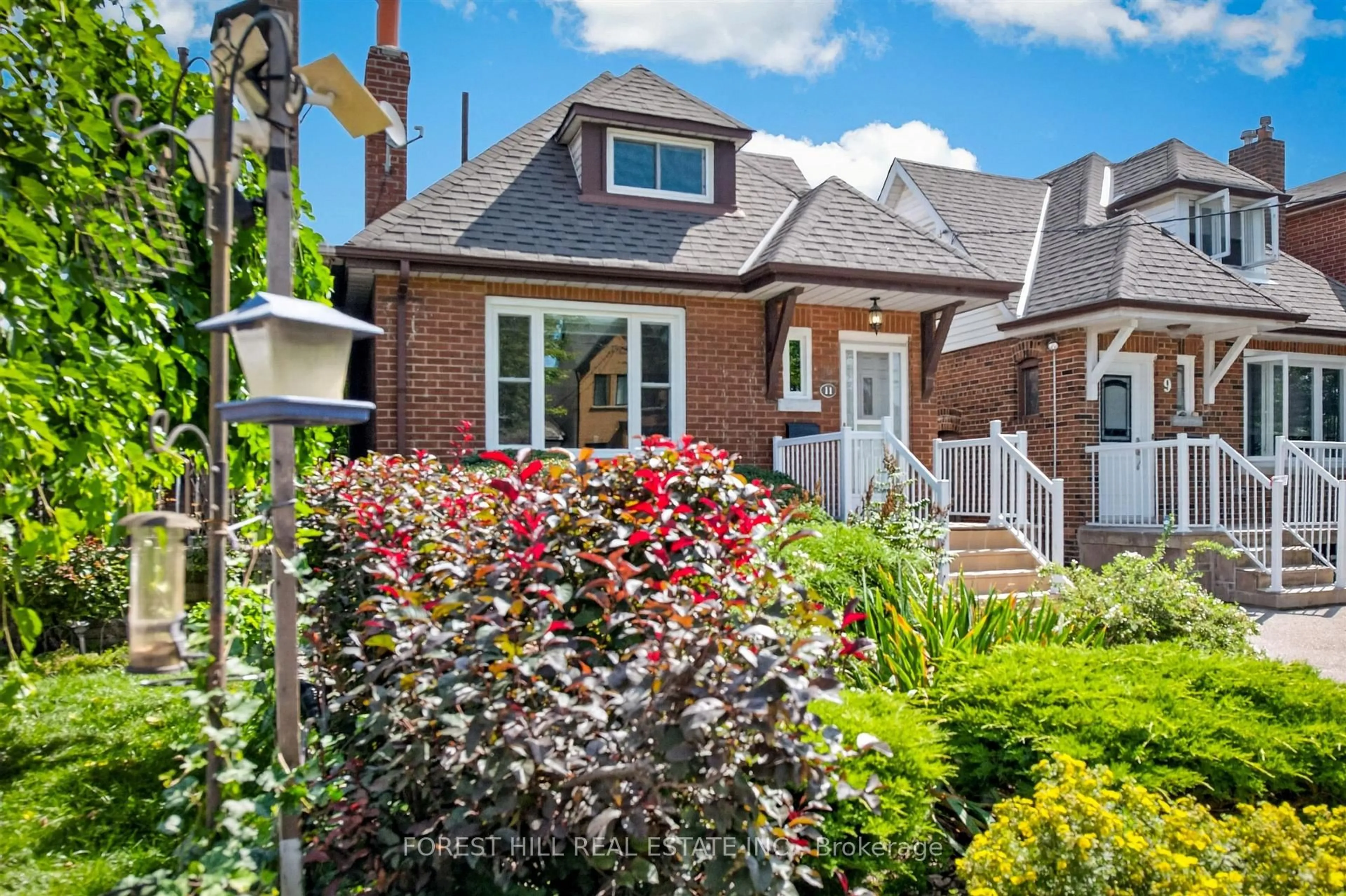 Home with brick exterior material, street for 11 Yarrow Rd, Toronto Ontario M6M 4E2