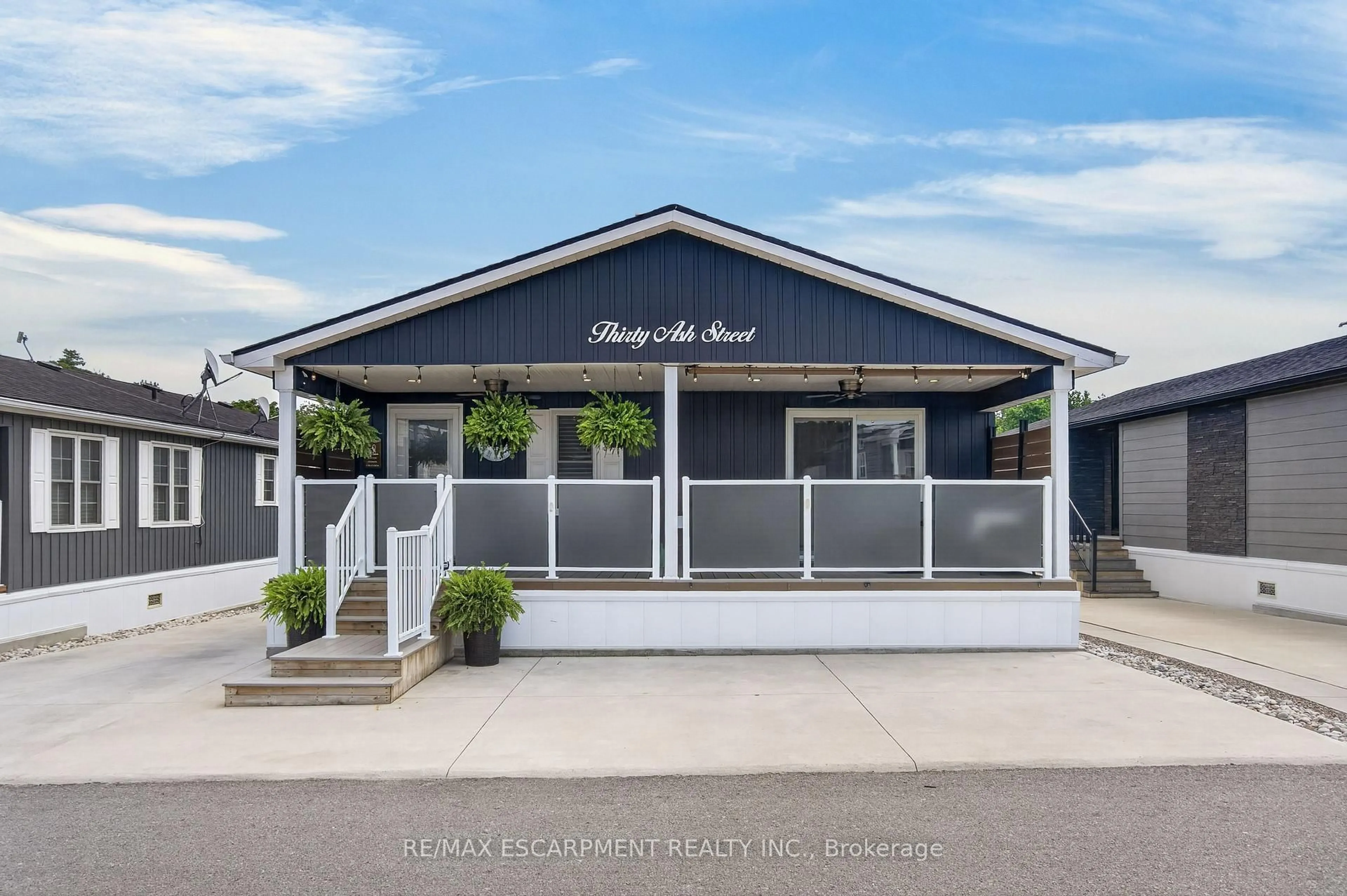 Home with vinyl exterior material, street for 4449 Milburough Line #30 Ash Street, Burlington Ontario L7P 0C5