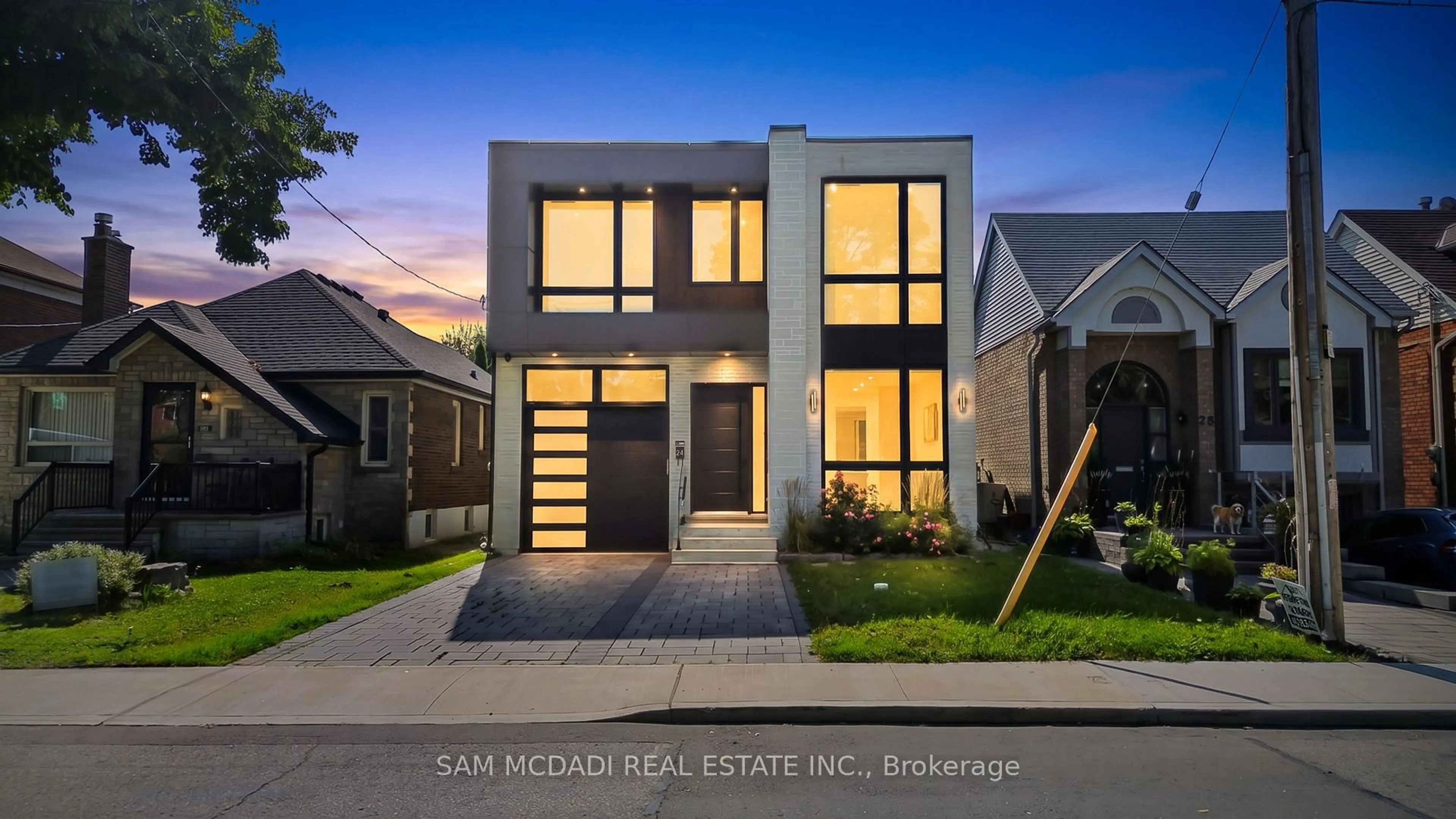 Home with brick exterior material, street for 24 Twenty First St, Toronto Ontario M8V 3L7