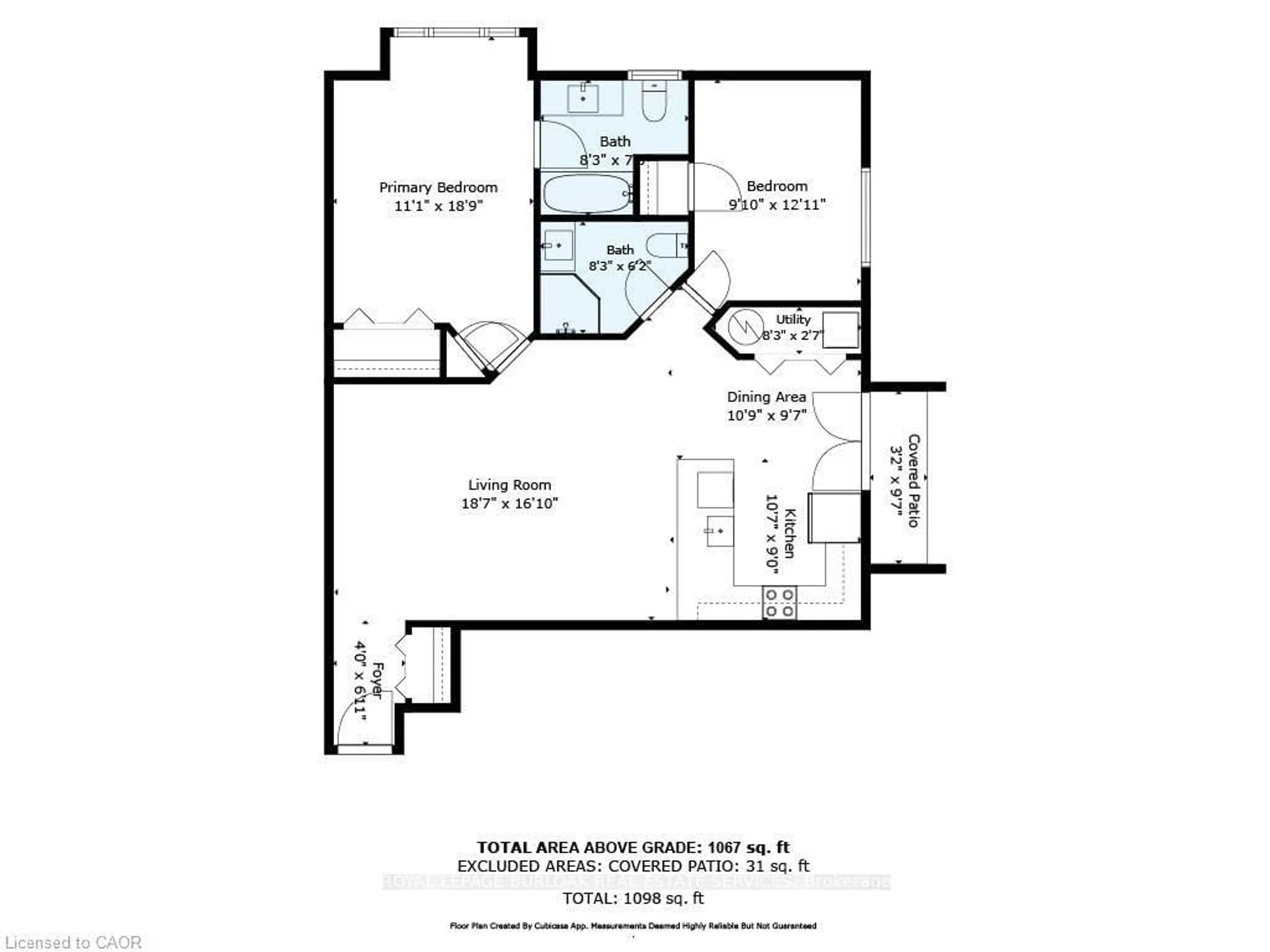 Floor plan for 2035 Appleby Line #101, Burlington Ontario L7L 7G8