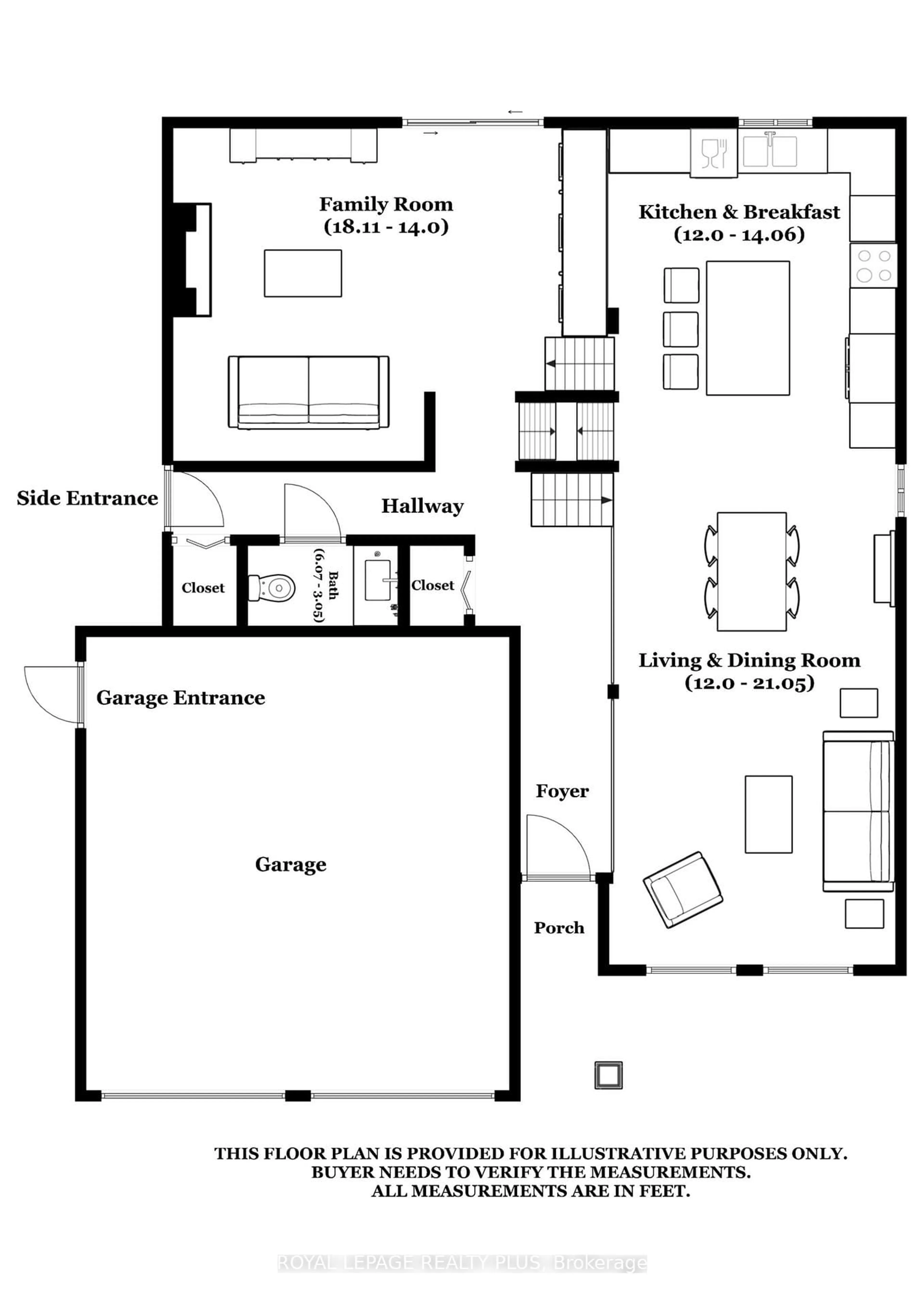 Floor plan for 2985 Dancer Crt, Mississauga Ontario L5L 1Y5
