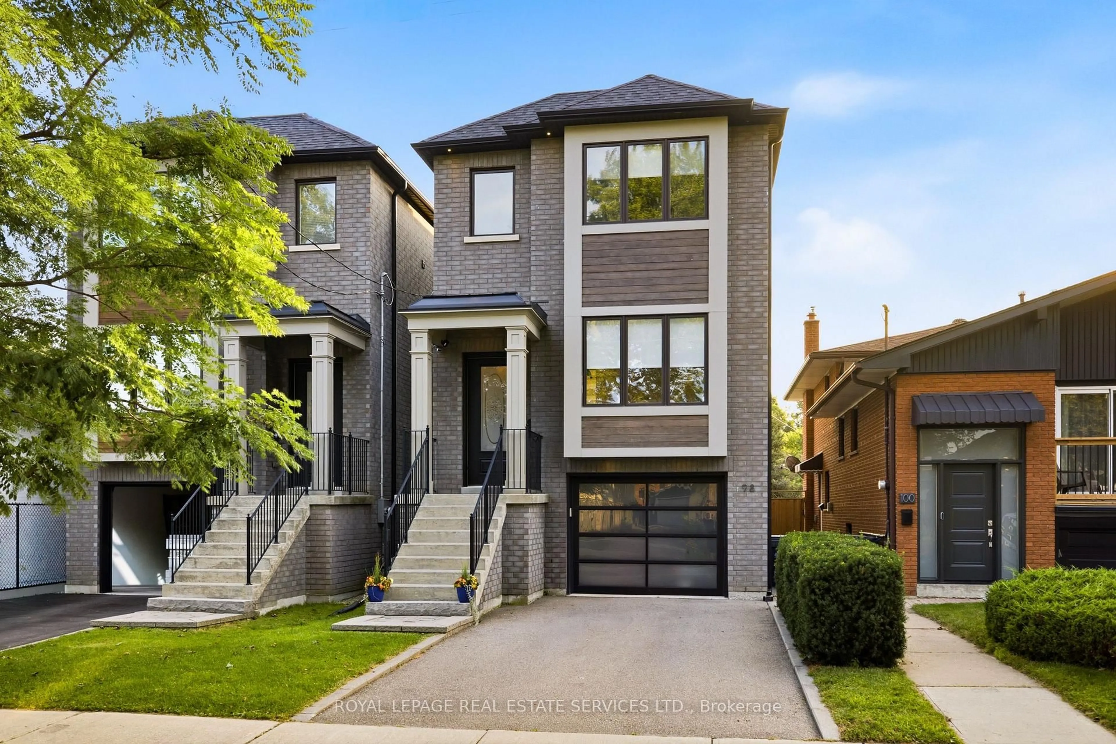 Home with brick exterior material, street for 98 Foch Ave, Toronto Ontario M8W 3X8