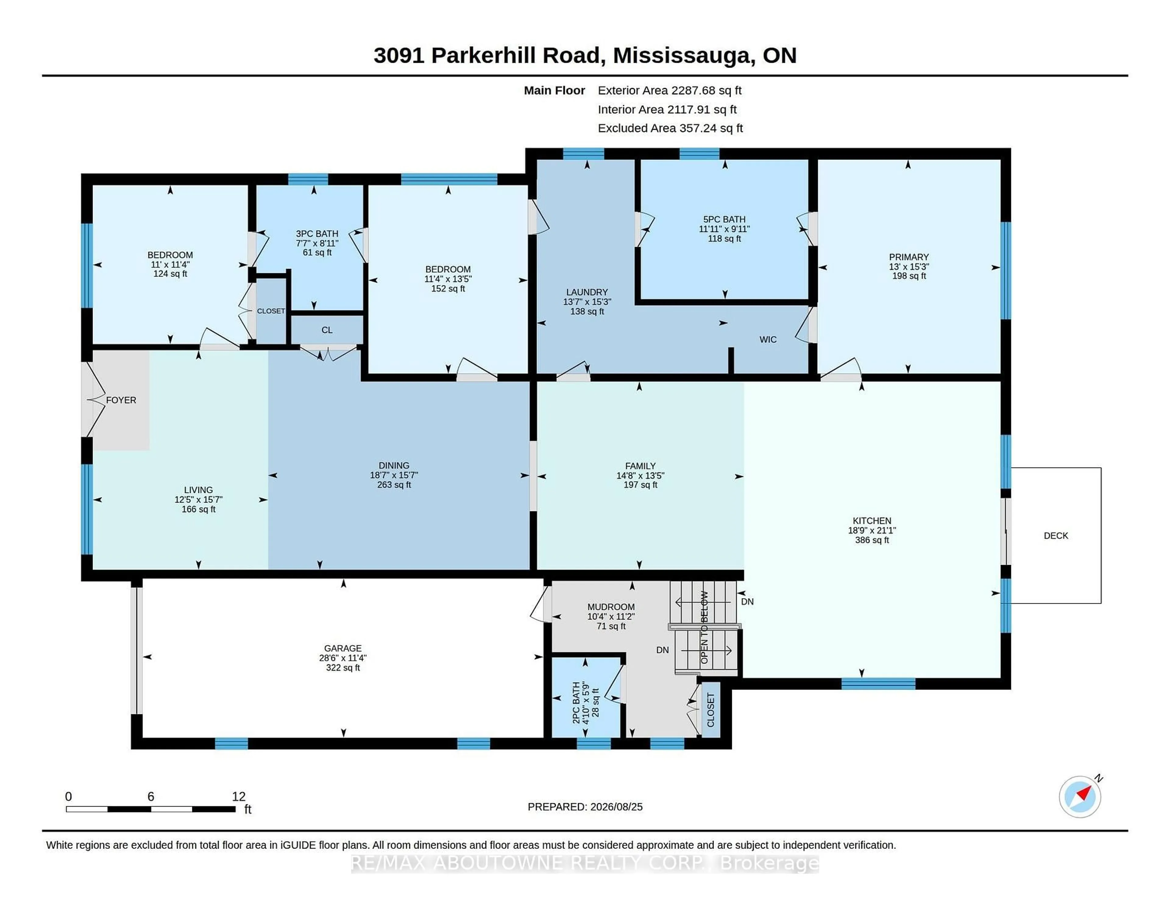 Floor plan for 3091 Parkerhill Rd, Mississauga Ontario L5B 1V6