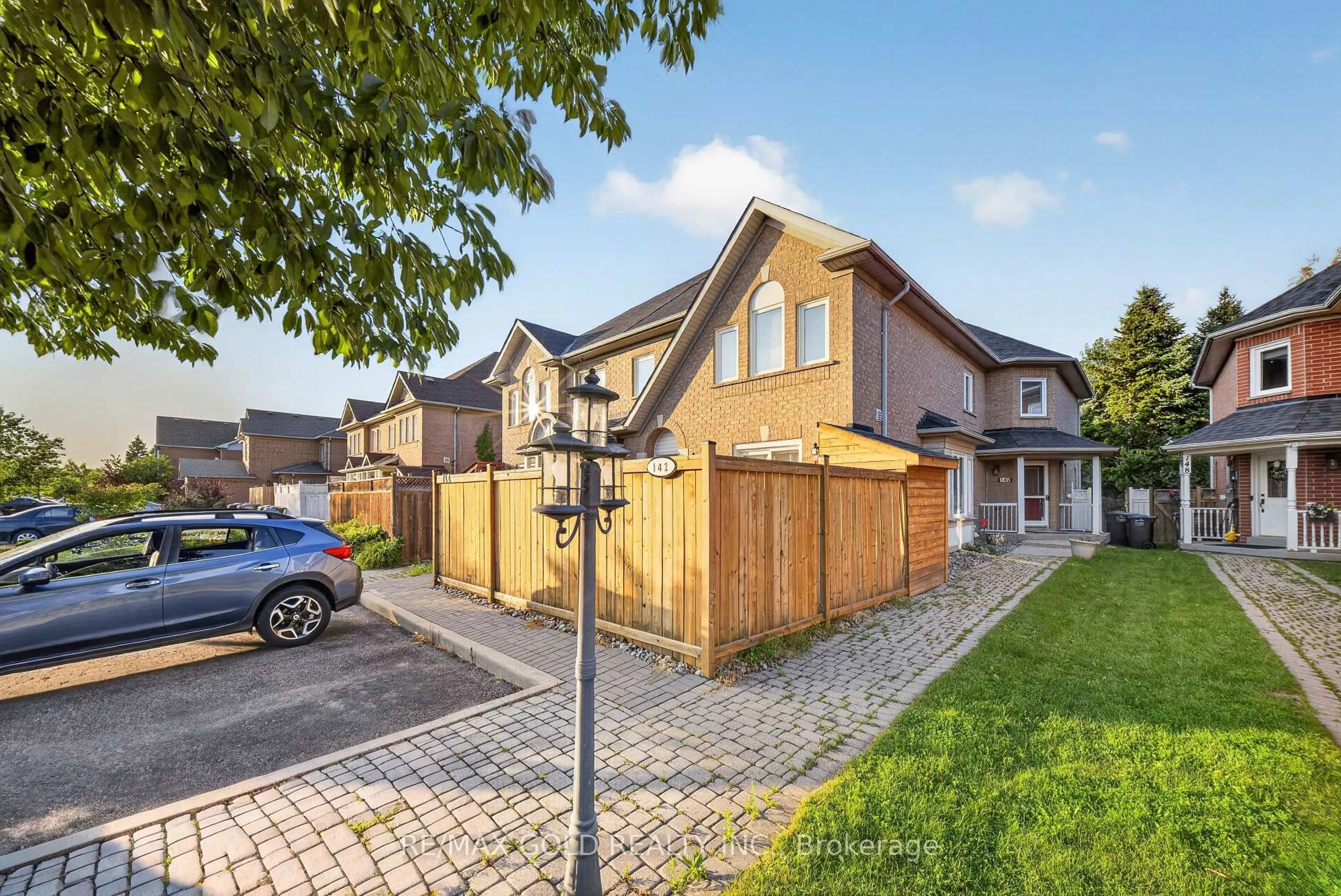 Home with brick exterior material, street for 142 Pressed Brick Dr, Brampton Ontario L6V 4K6