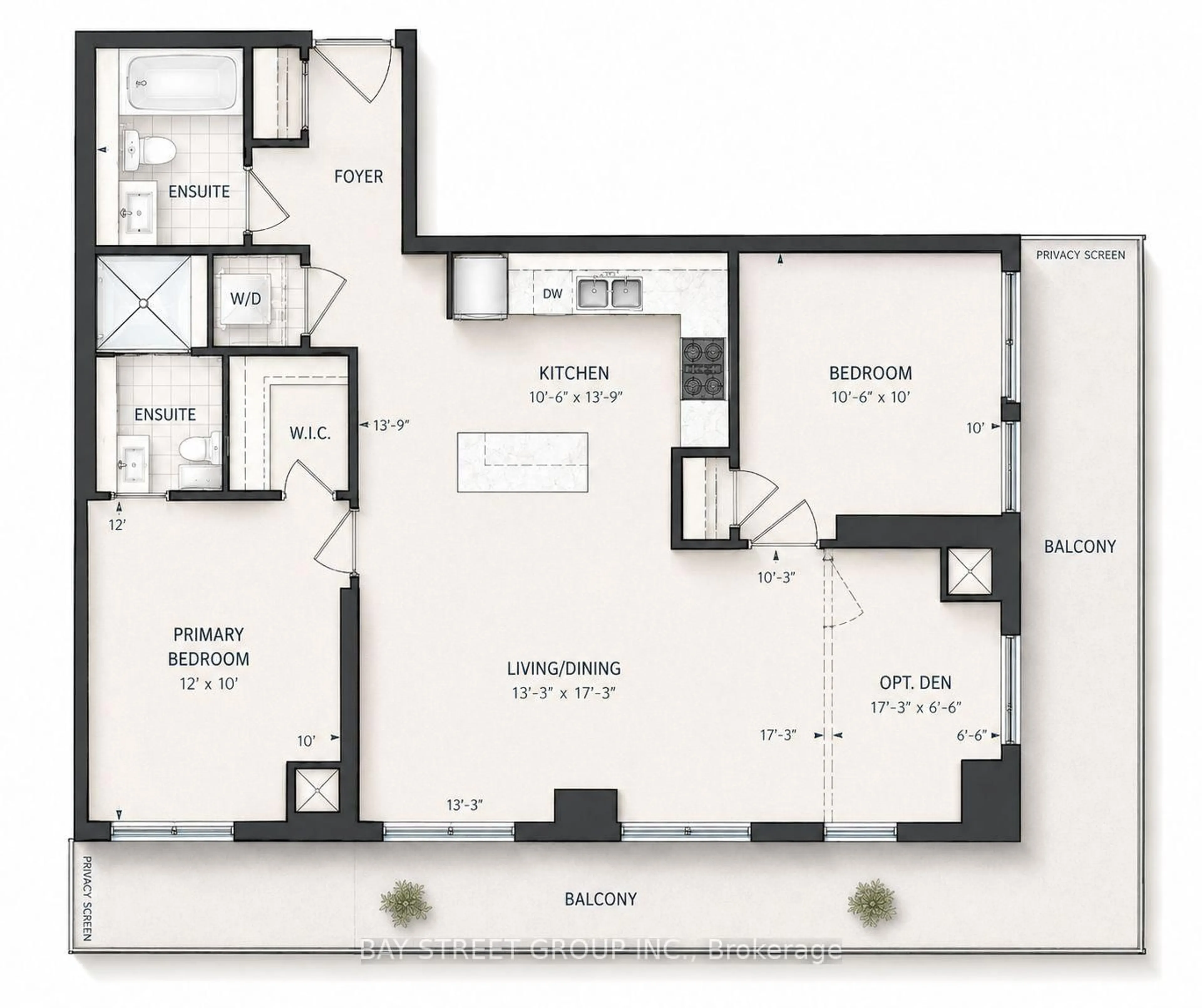 Floor plan for 4655 Glen Erin Dr #1504, Mississauga Ontario L5M 0Z1