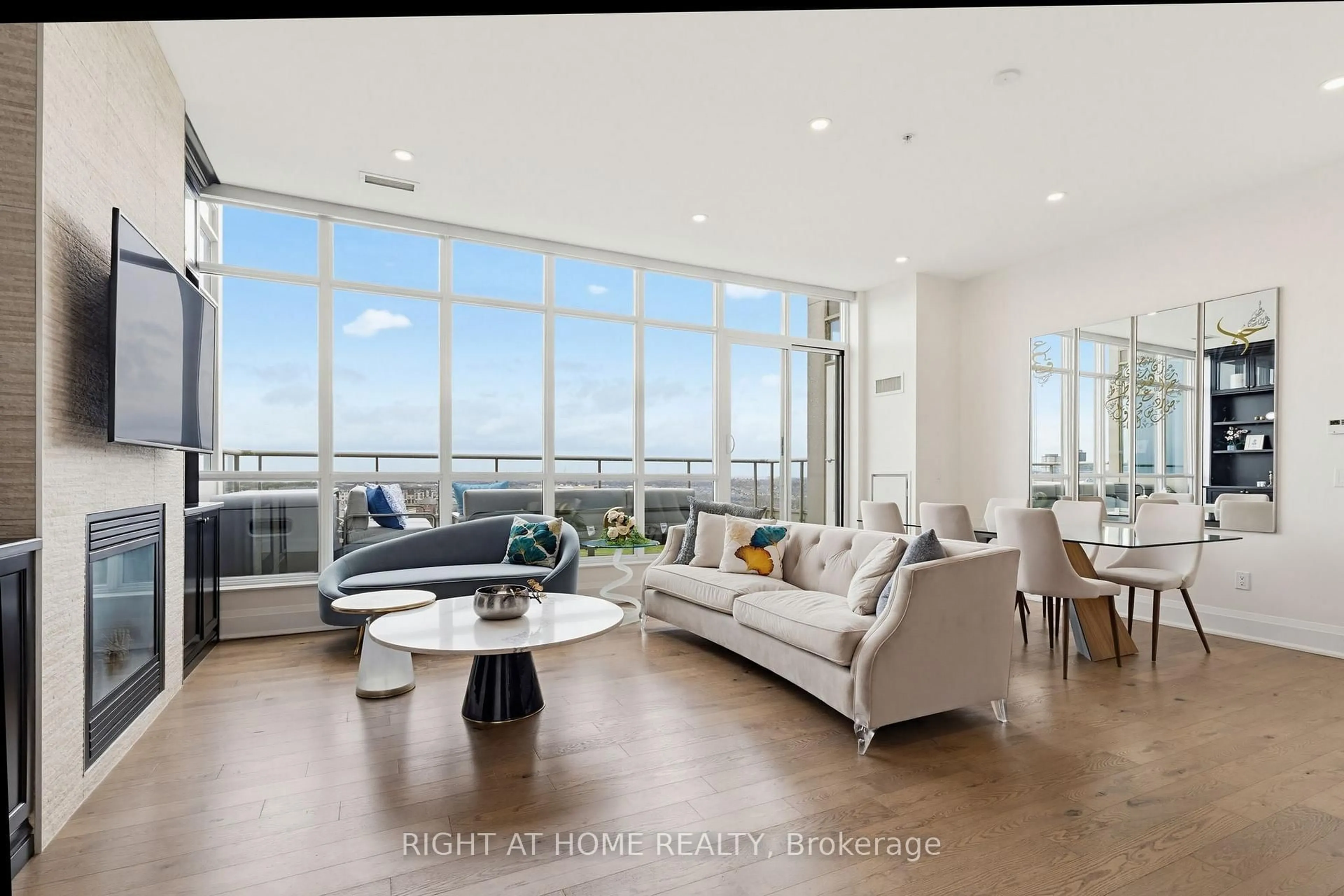 Living room with furniture, unknown for 2480 Prince Michael Dr #PH08, Oakville Ontario L6H 0H1
