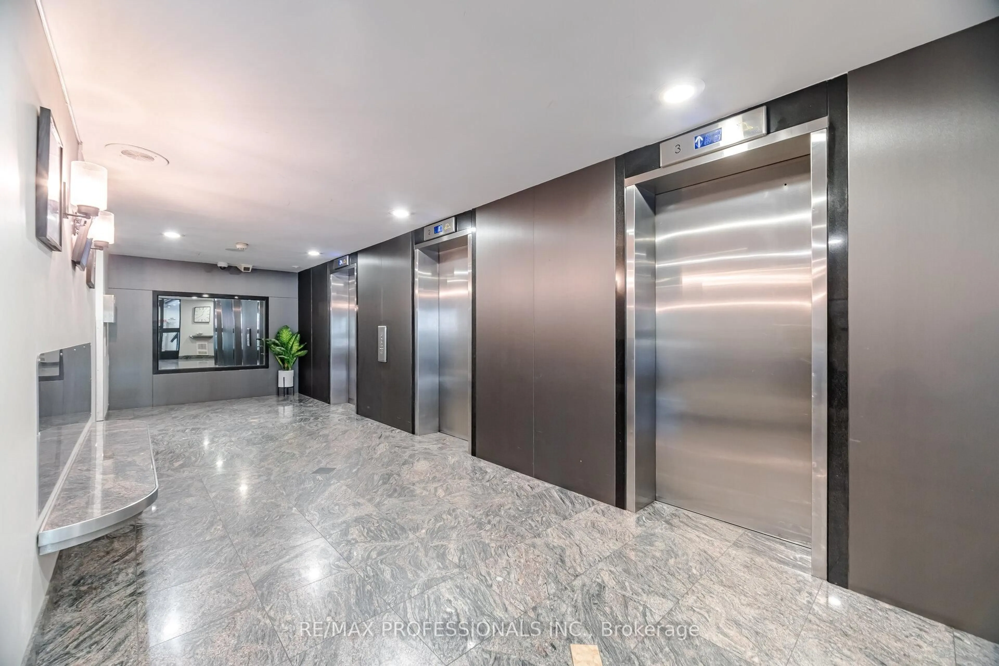 Indoor foyer for 15 La Rose Ave #902, Toronto Ontario M9P 1A7