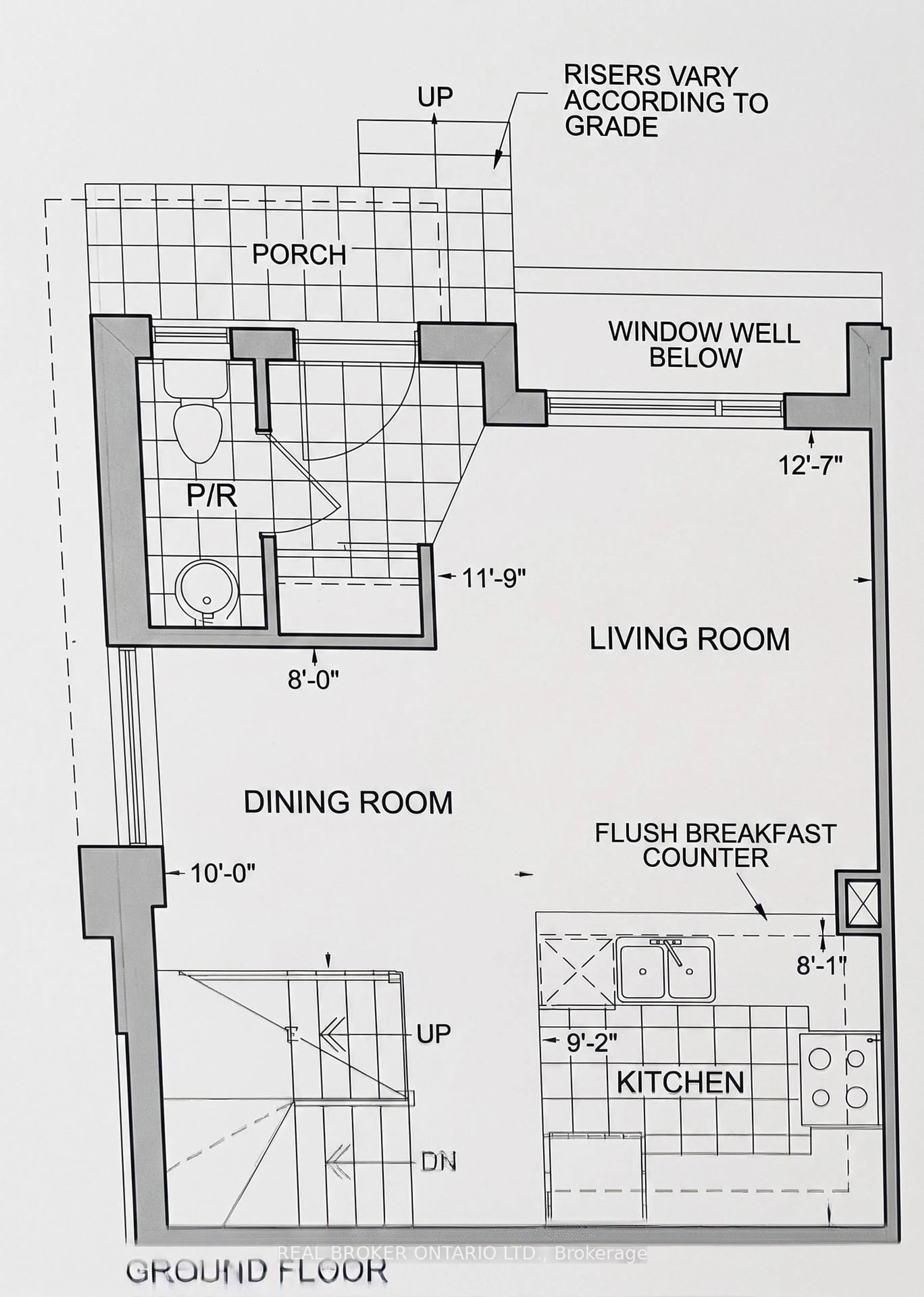 Floor plan for 35 Applewood Lane #63, Toronto Ontario M9C 0C1