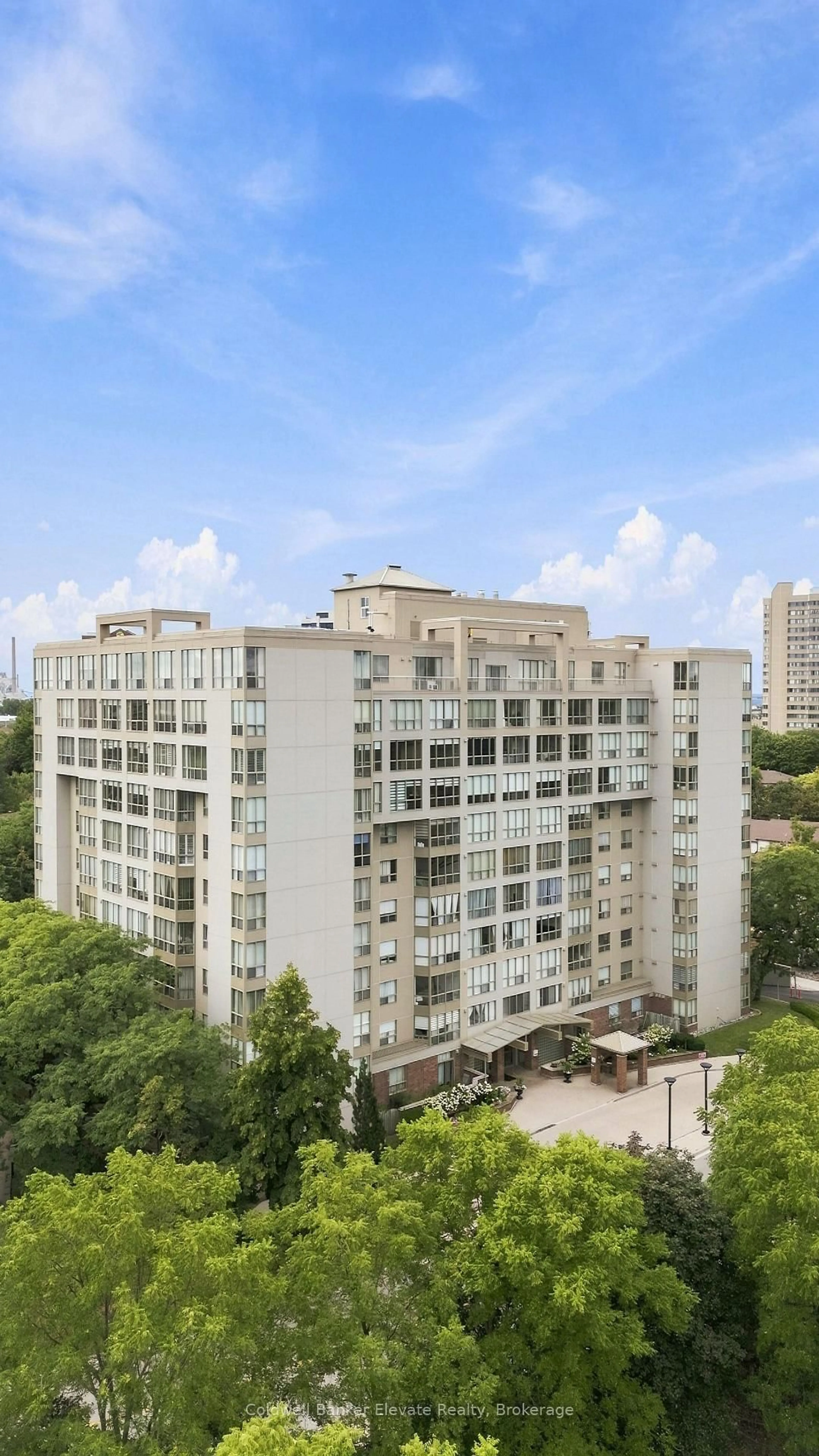 Balcony in the apartment, city buildings view from balcony for 1110 Walden Circ #312, Mississauga Ontario L5J 4R3
