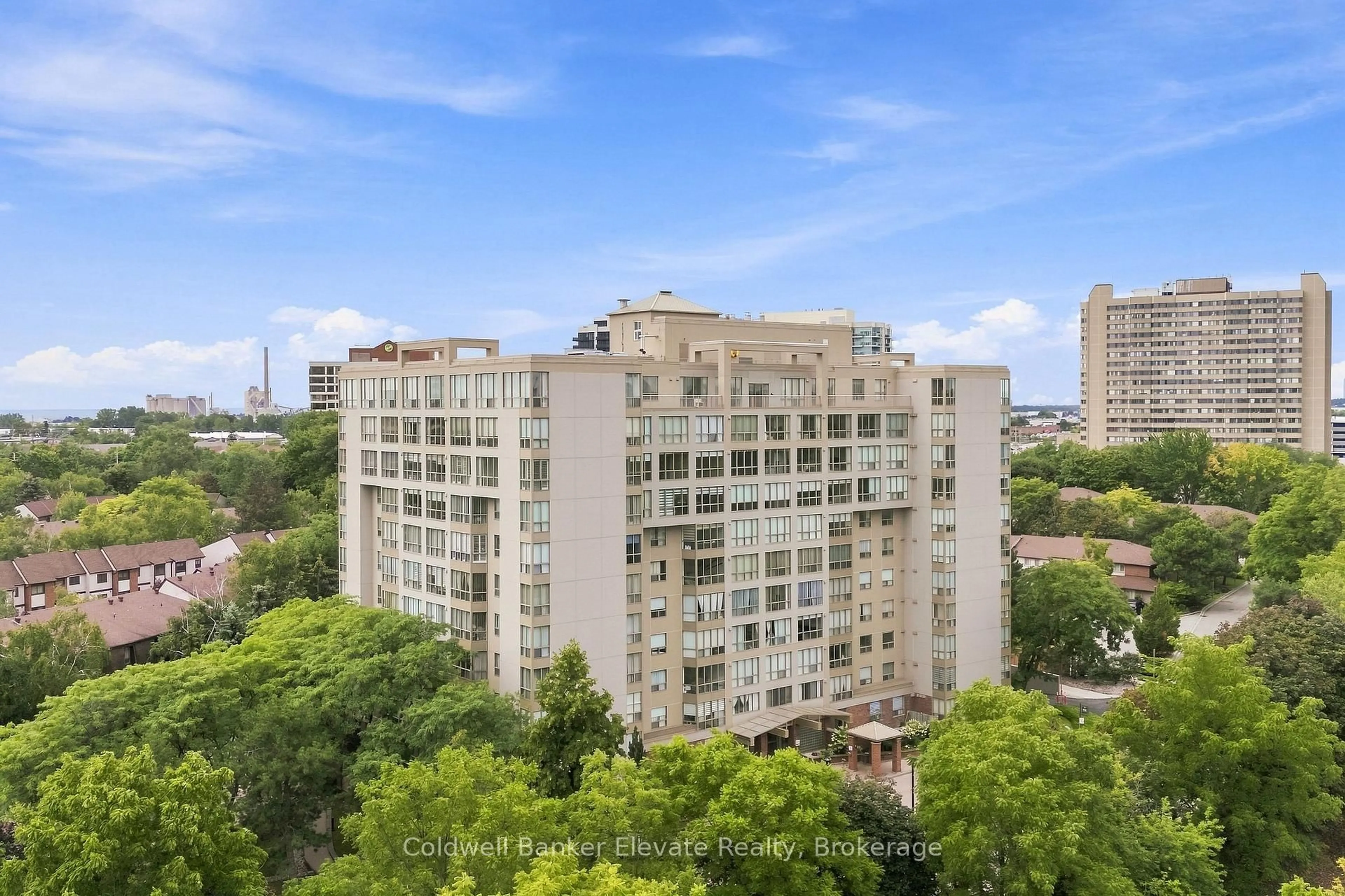 Balcony in the apartment, city buildings view from balcony for 1110 Walden Circ #312, Mississauga Ontario L5J 4R3