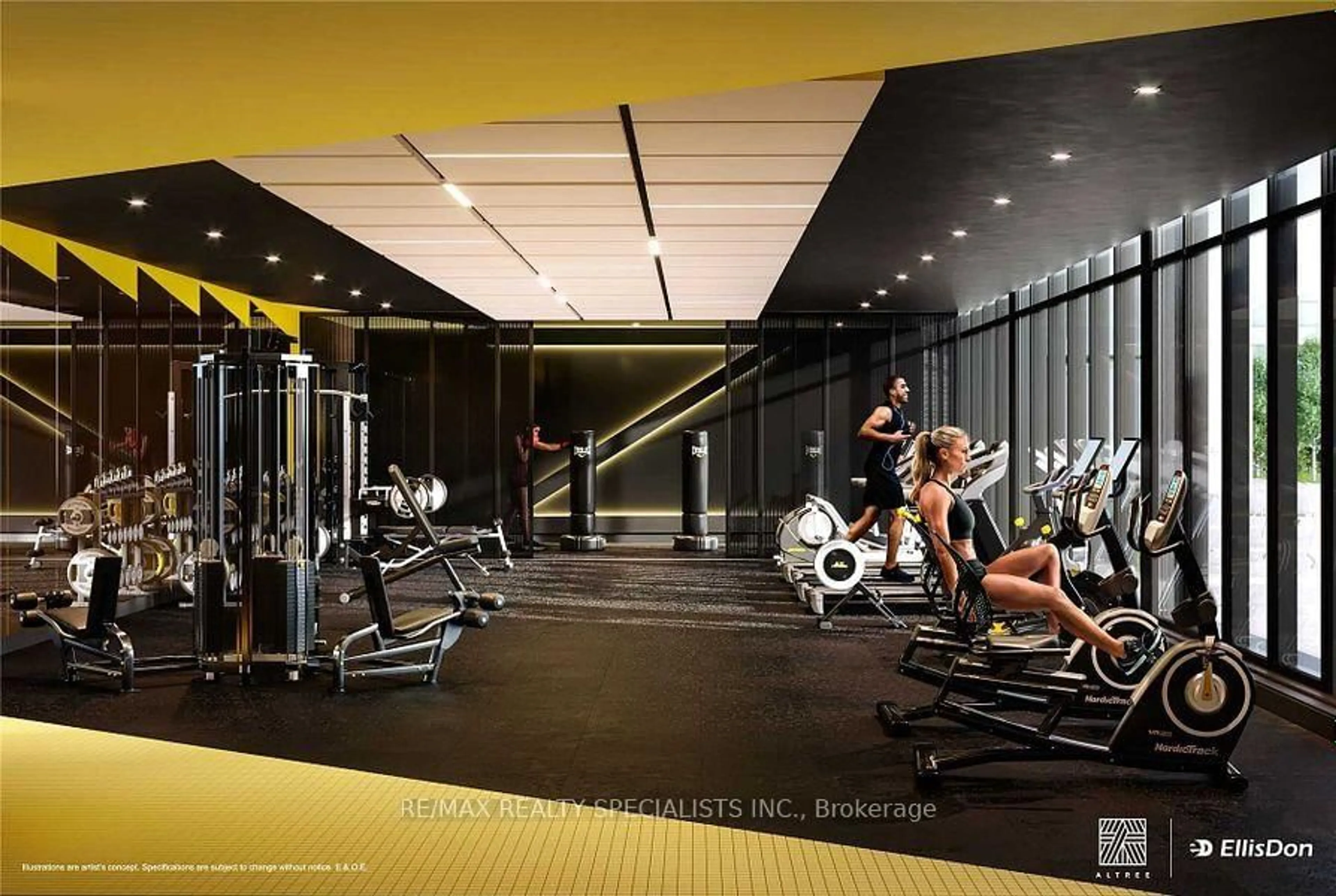 Gym or fitness room for 36 Zorra St #1106, Toronto Ontario M8Z 4Z7