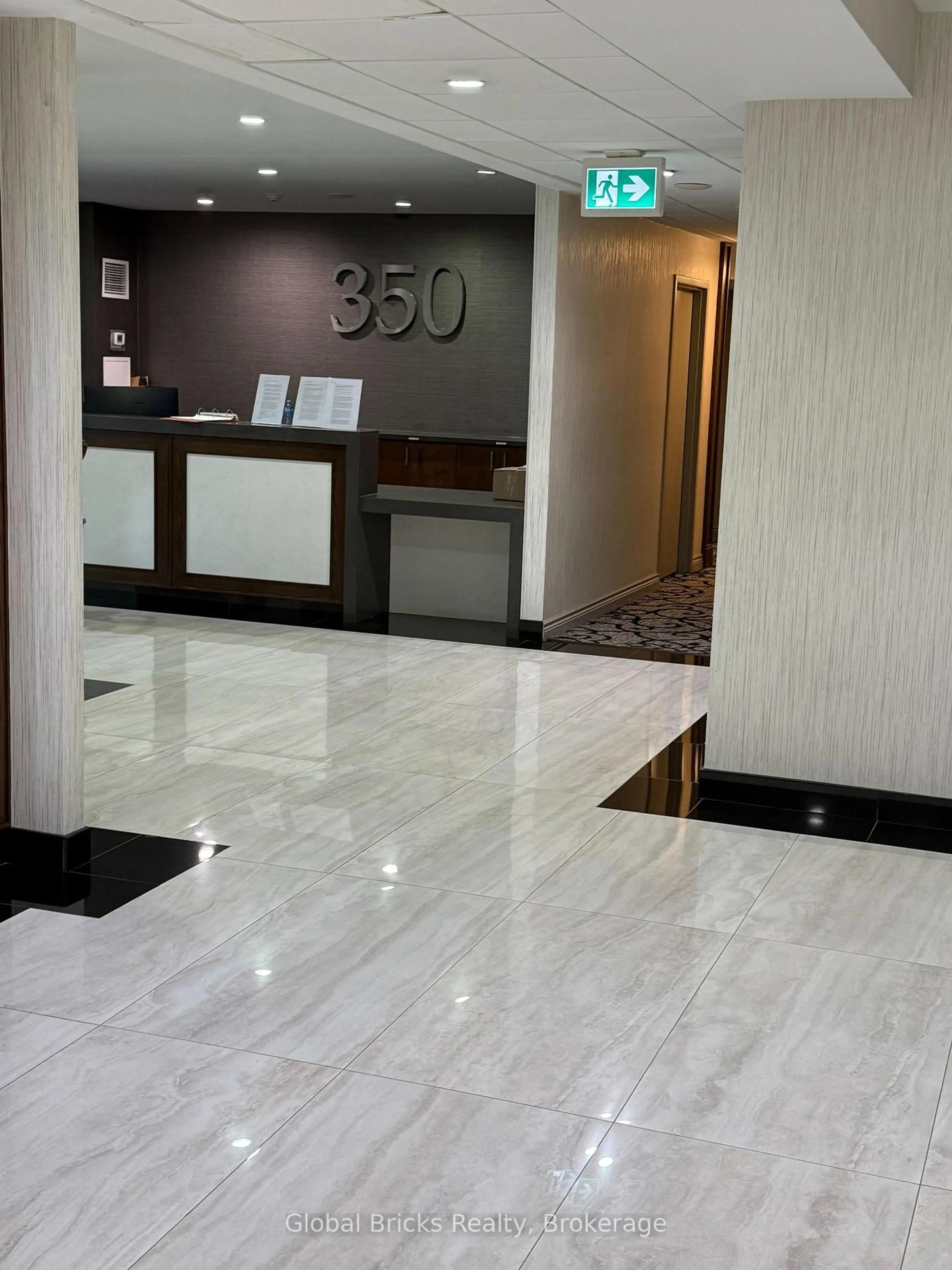 Lobby for 350 Rathburn Rd #707, Mississauga Ontario L5B 3Y2
