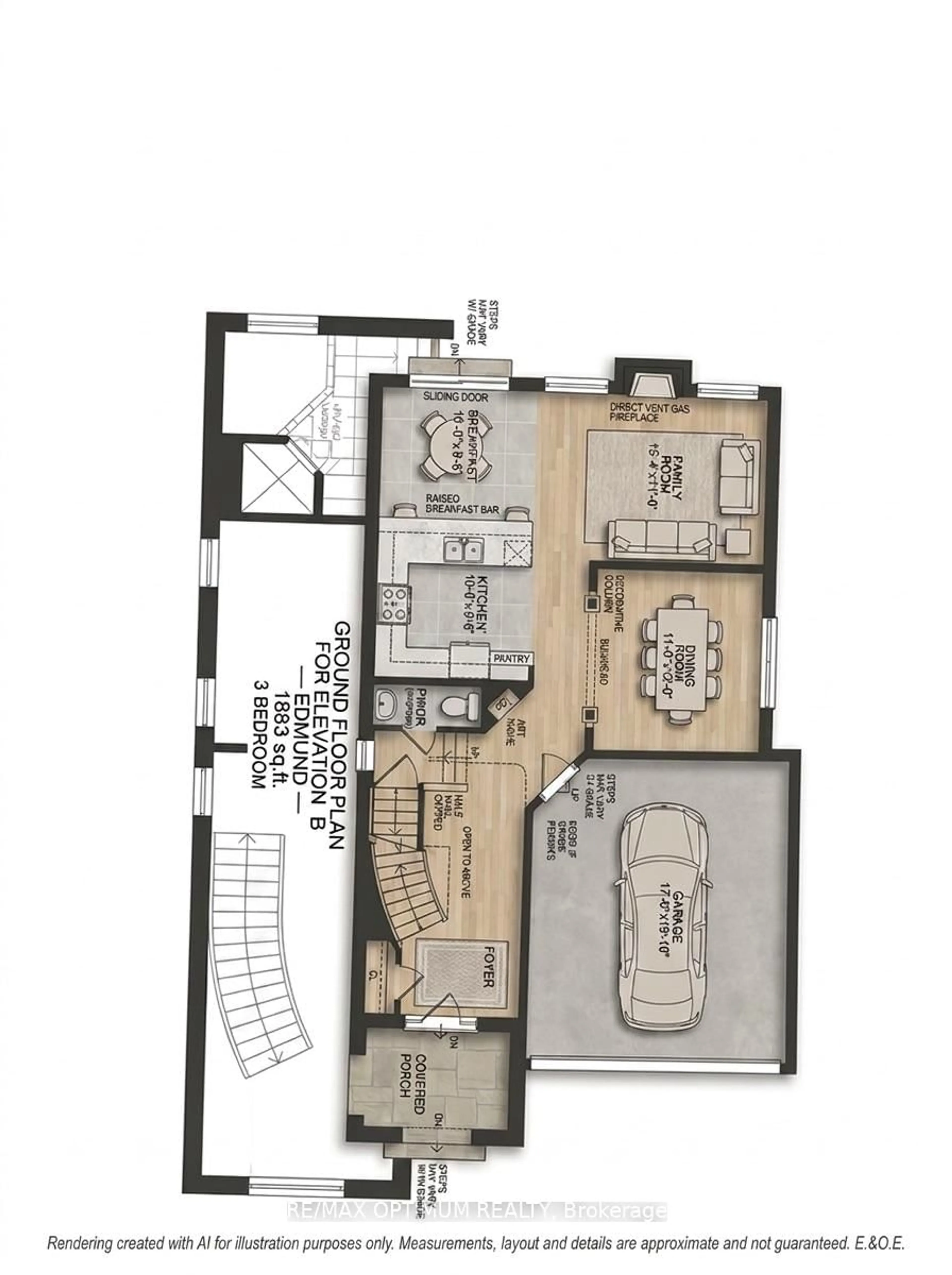 Floor plan for 40 Attraction Dr, Brampton Ontario L6Y 0C1