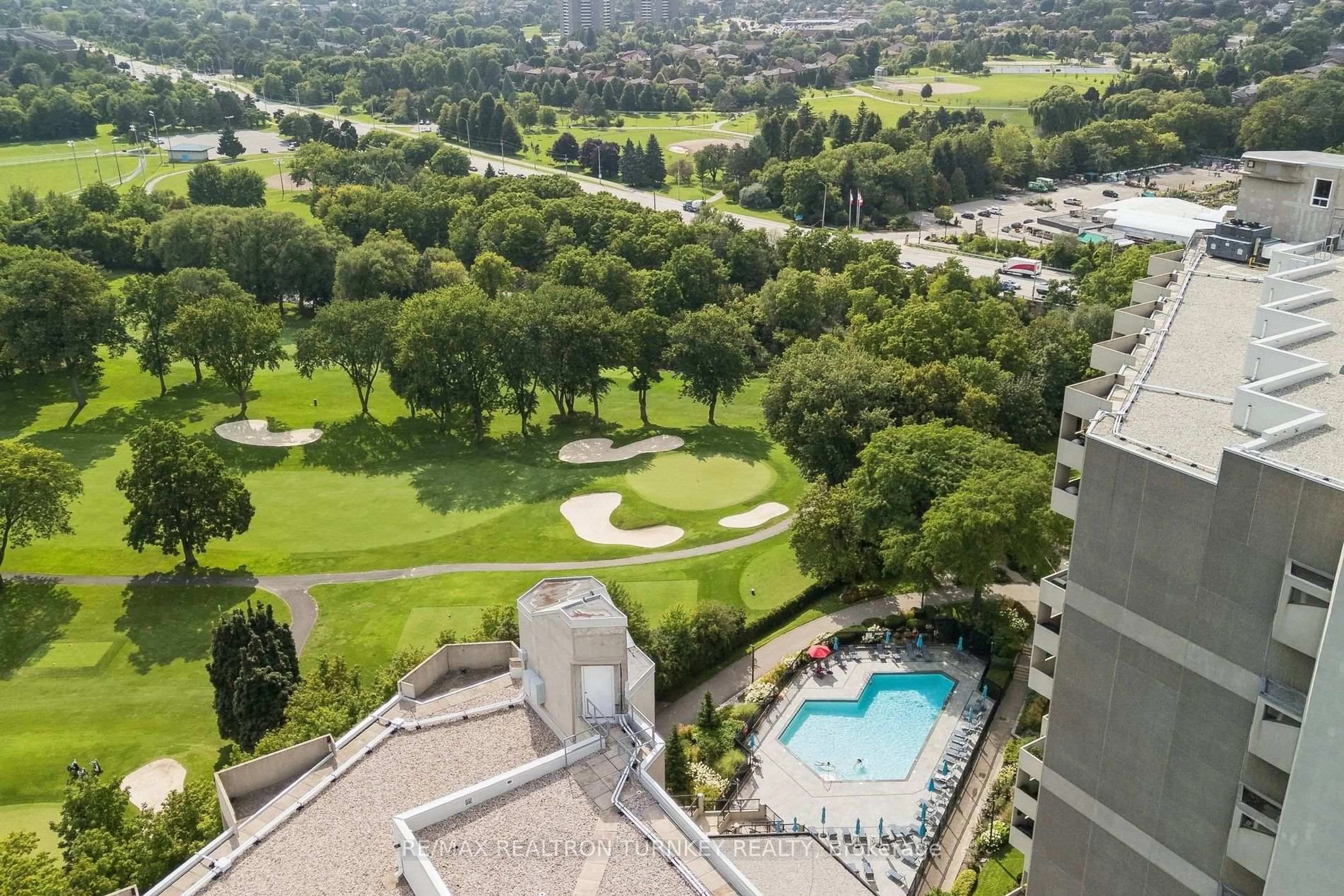 A pic from outside/outdoor area/front of a property/back of a property/a pic from drone, water/lake/river/ocean view for 296 Mill Rd #A12, Toronto Ontario M9C 4X8