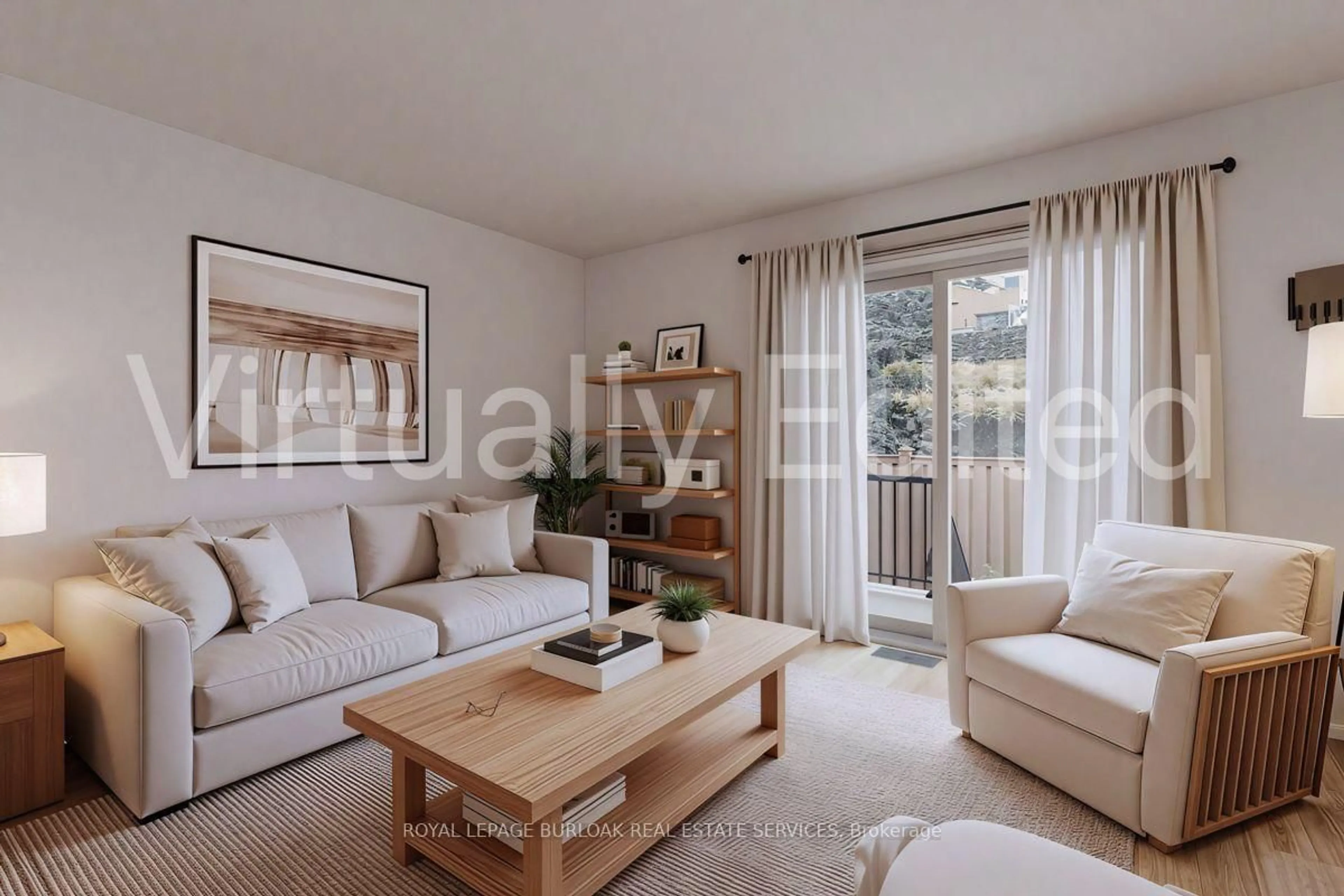 Living room with furniture, wood/laminate floor for 1526 Westminster Pl, Burlington Ontario L7P 2B5