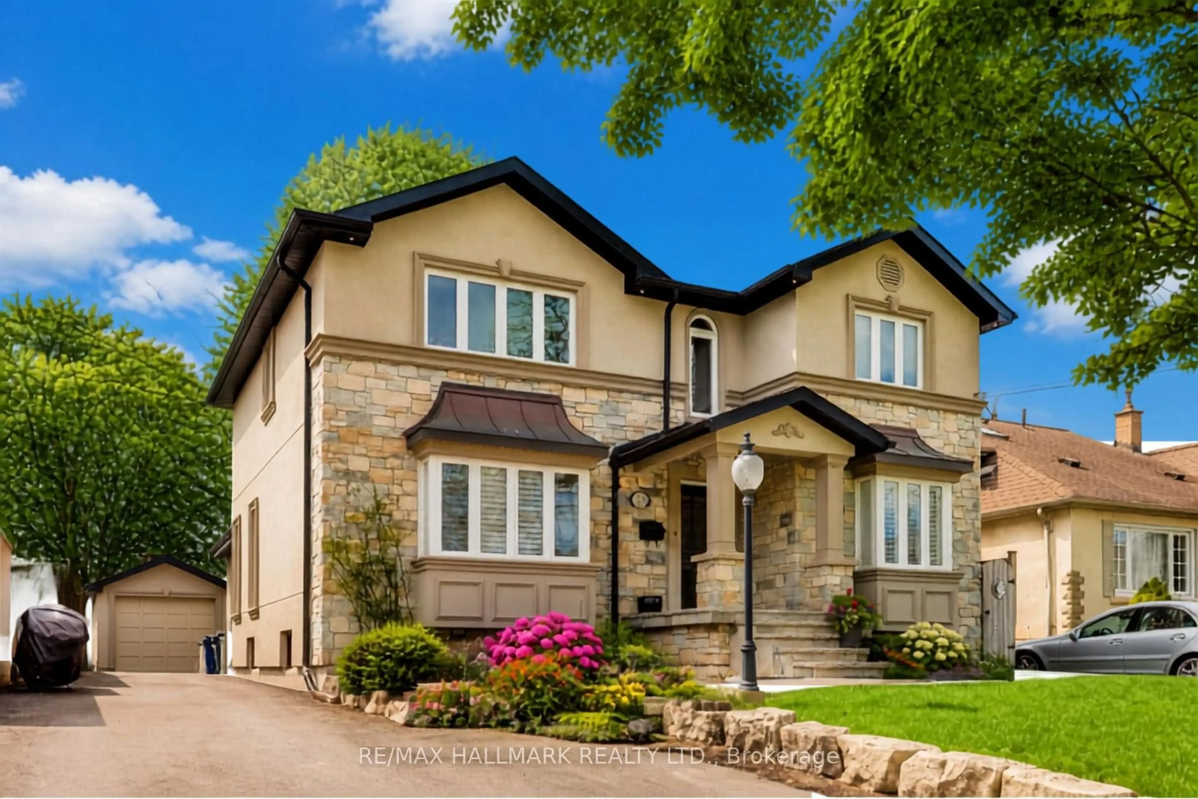 Home with brick exterior material, street for 76 Ashbourne Dr, Toronto Ontario M9B 4H5