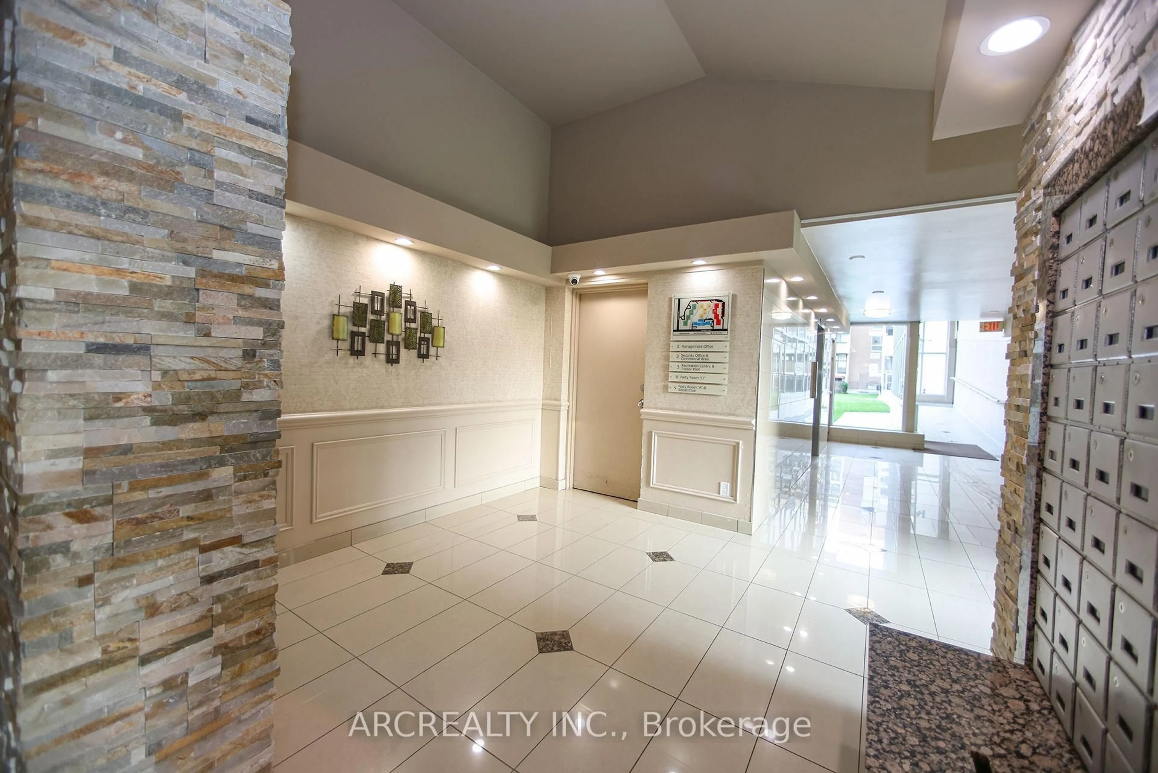 Indoor foyer for 364 The East Mall #127, Toronto Ontario M9B 6C5