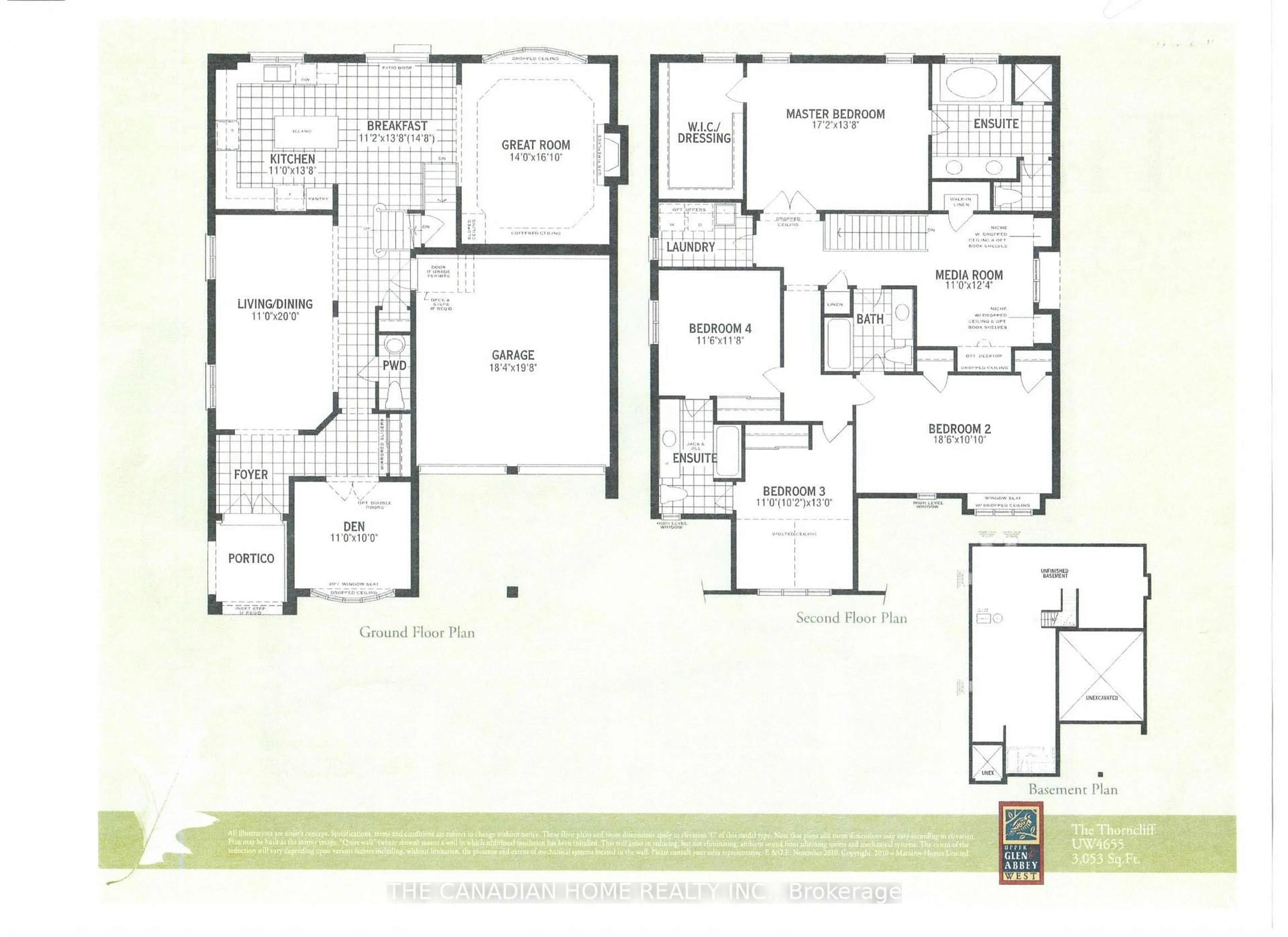 Floor plan for 2387 Calloway Dr, Oakville Ontario L6M 0C1