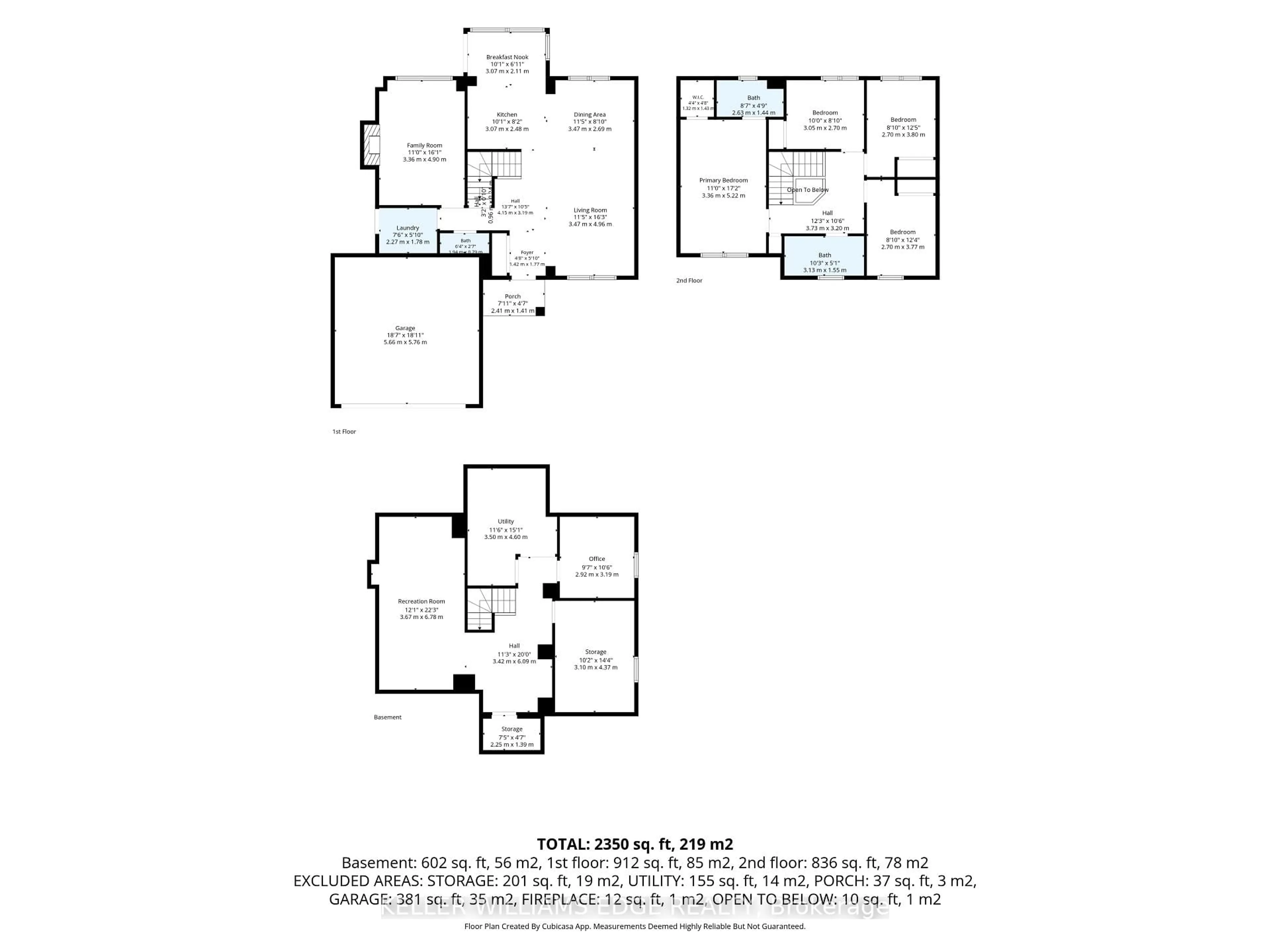 Floor plan for 2055 Hunters Wood Dr, Burlington Ontario L7M 2T9