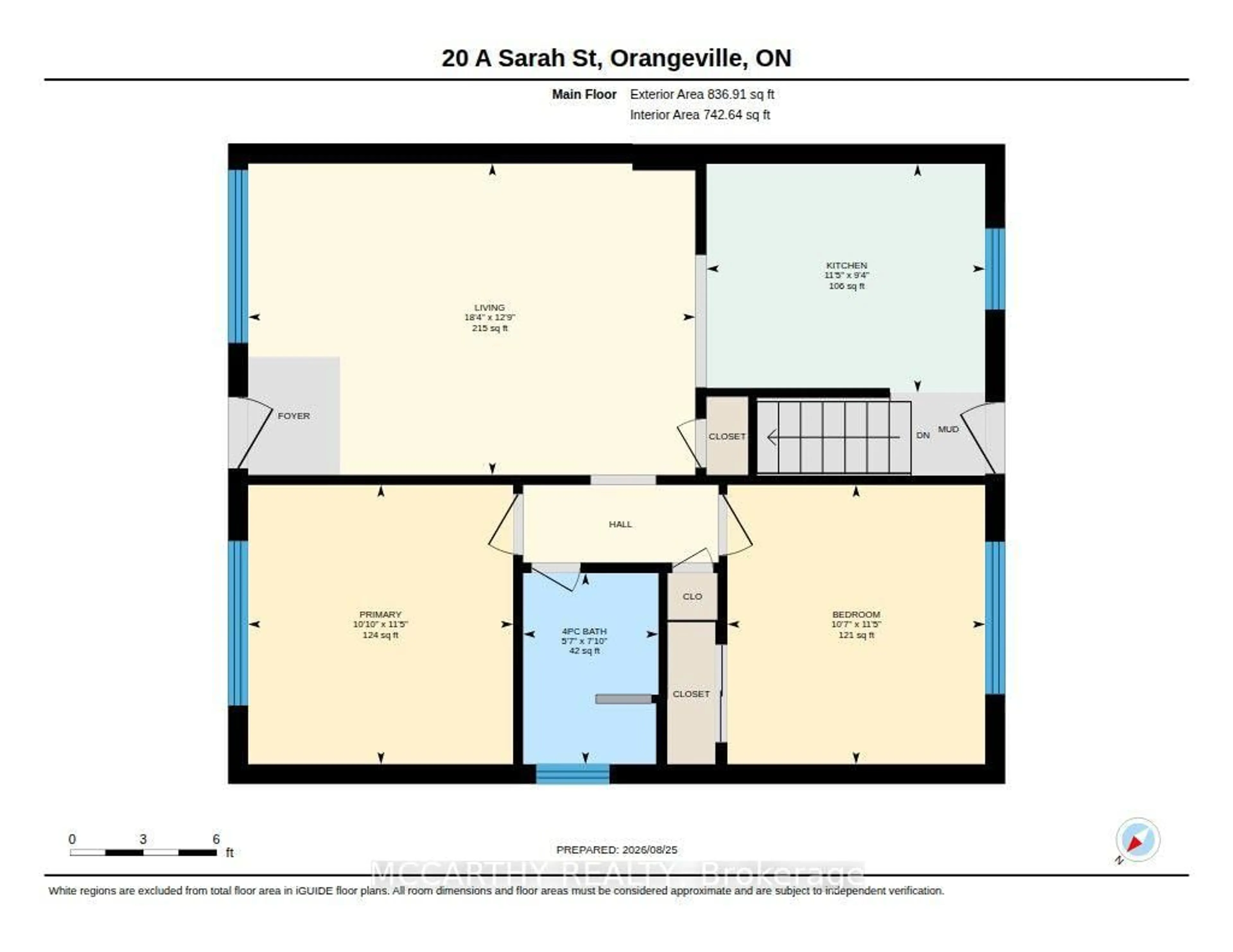Floor plan for 20 Sarah St, Orangeville Ontario L9W 2L8