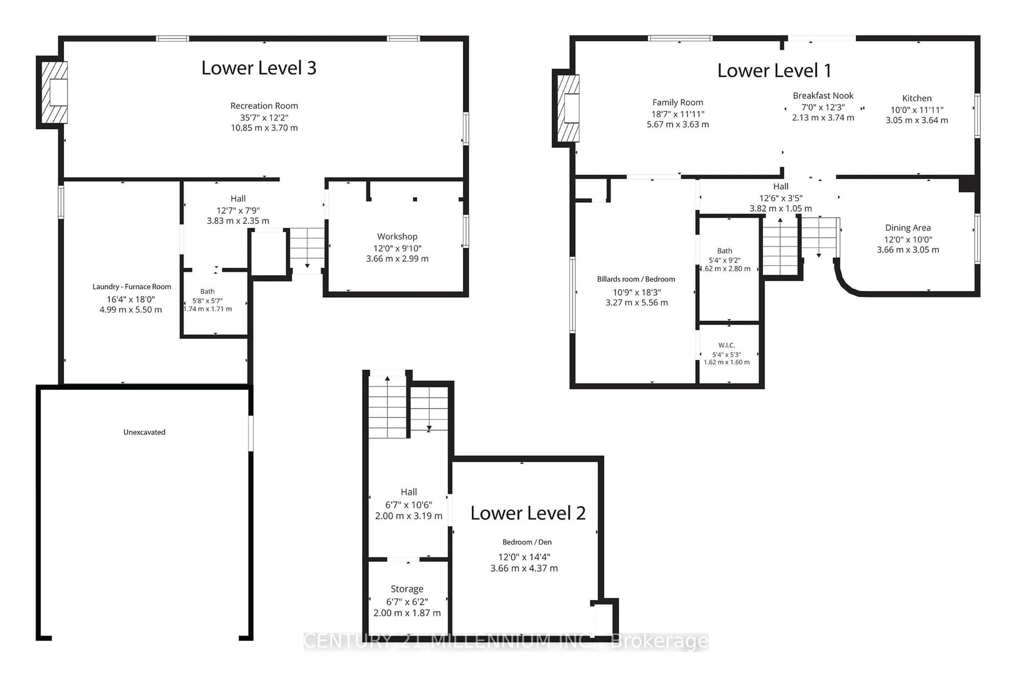Floor plan for 31 Mansfield St, Brampton Ontario L6S 2X8