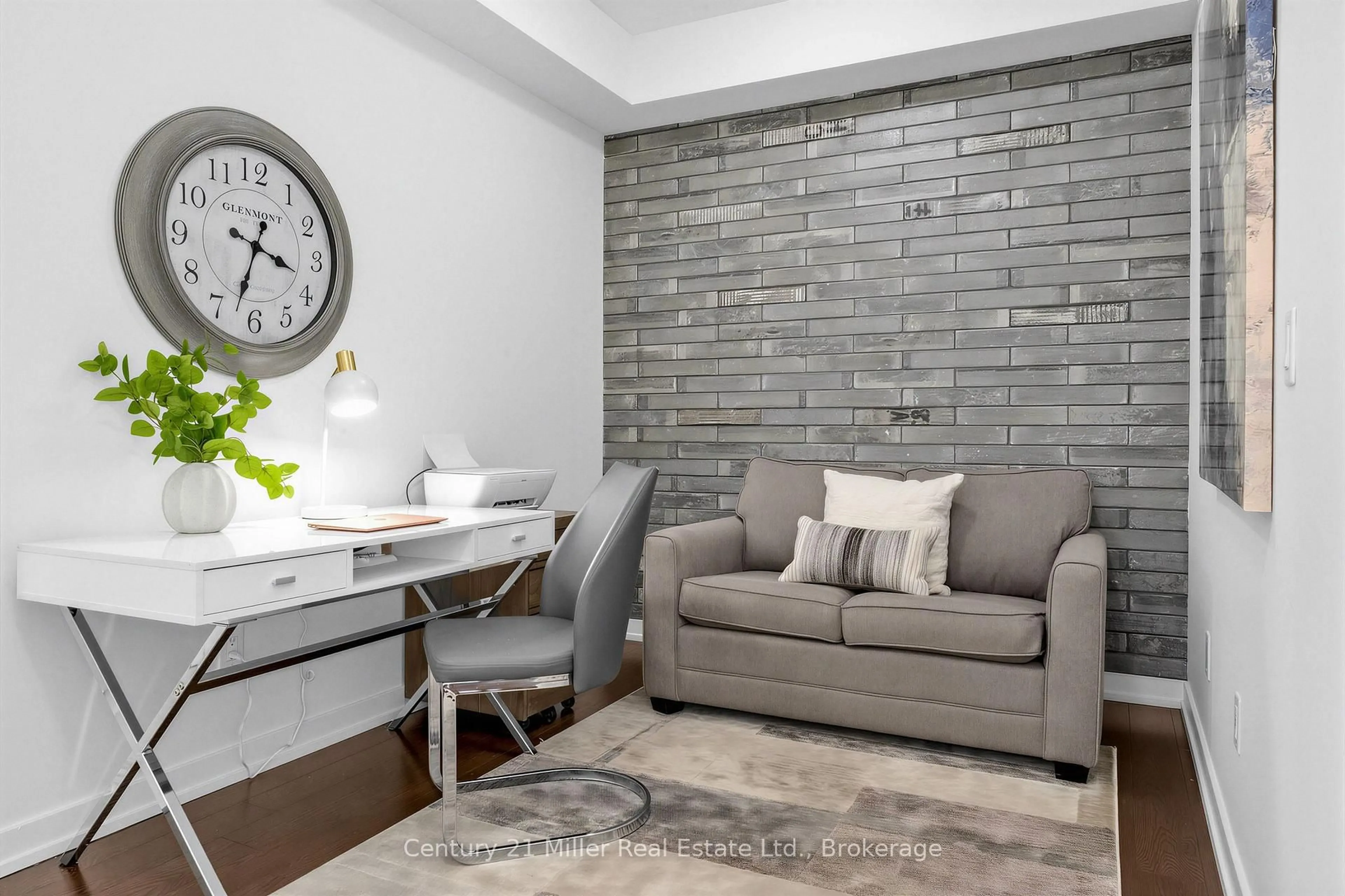 Living room with furniture, unknown for 2486 Old Bronte Rd #327, Oakville Ontario L6M 0Y4