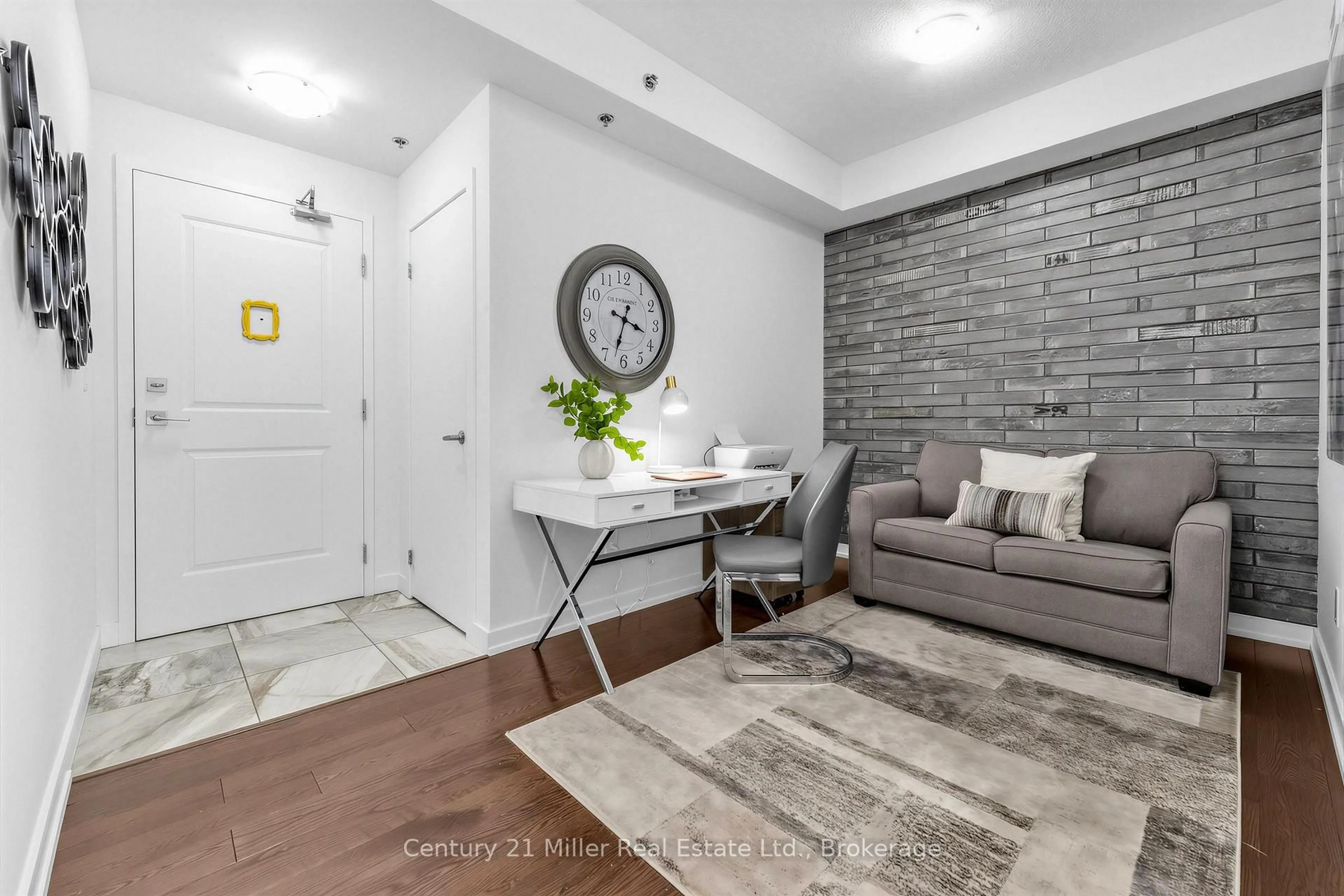 Living room with furniture, unknown for 2486 Old Bronte Rd #327, Oakville Ontario L6M 0Y4
