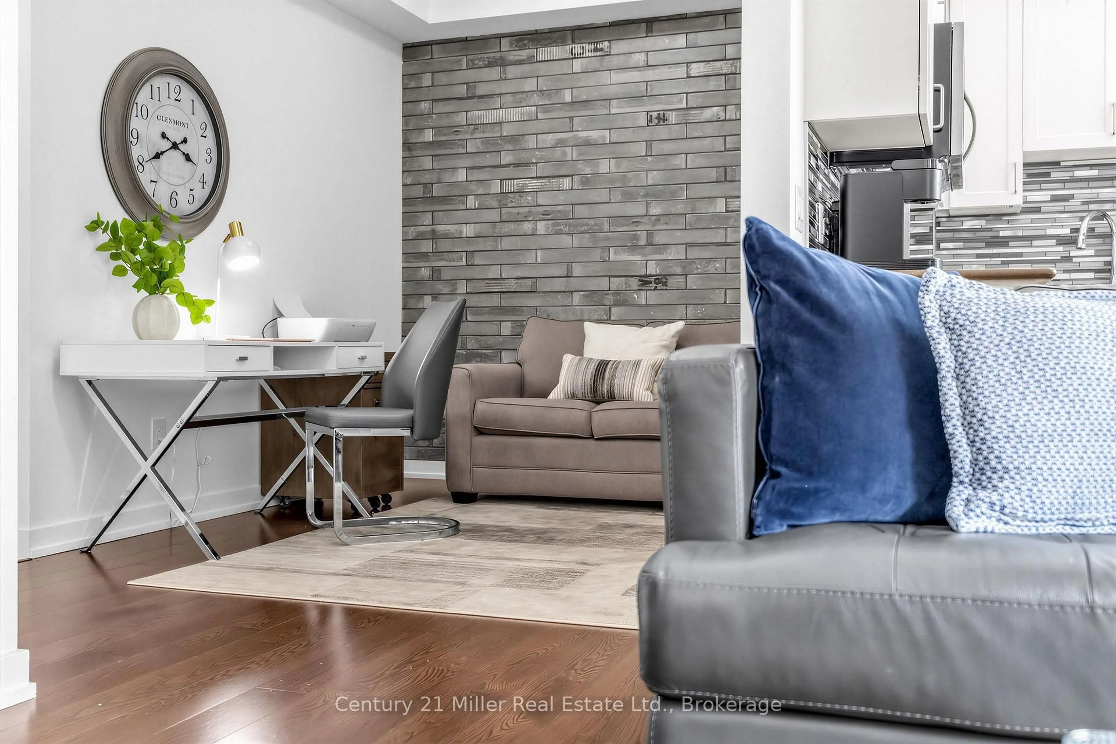 Living room with furniture, unknown for 2486 Old Bronte Rd #327, Oakville Ontario L6M 0Y4