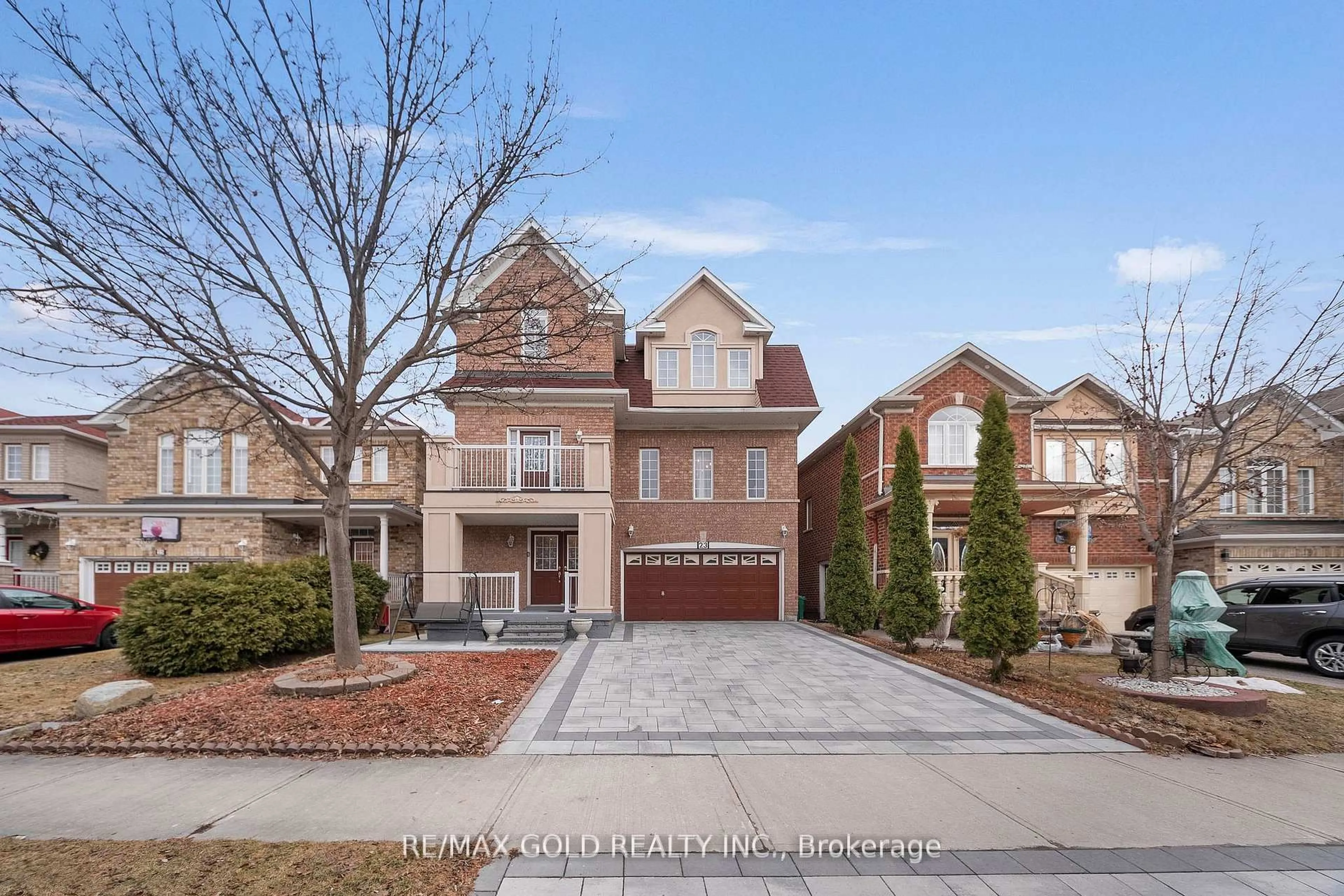 Home with brick exterior material, street for 23 Pathmaster Rd, Brampton Ontario L6P 2G8