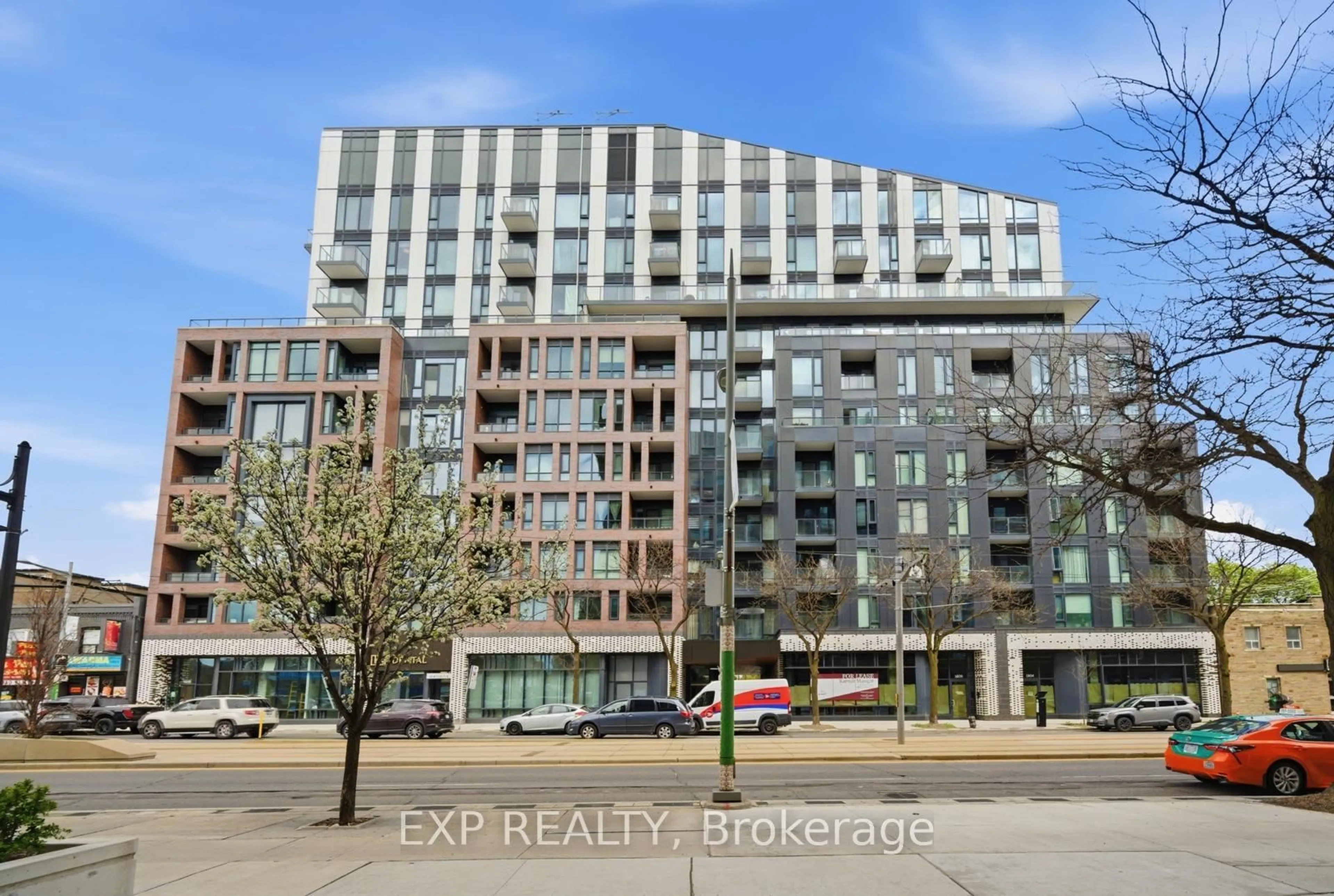 A pic from outside/outdoor area/front of a property/back of a property/a pic from drone, building for 1808 St Clair Ave #804, Toronto Ontario M6N 0C1